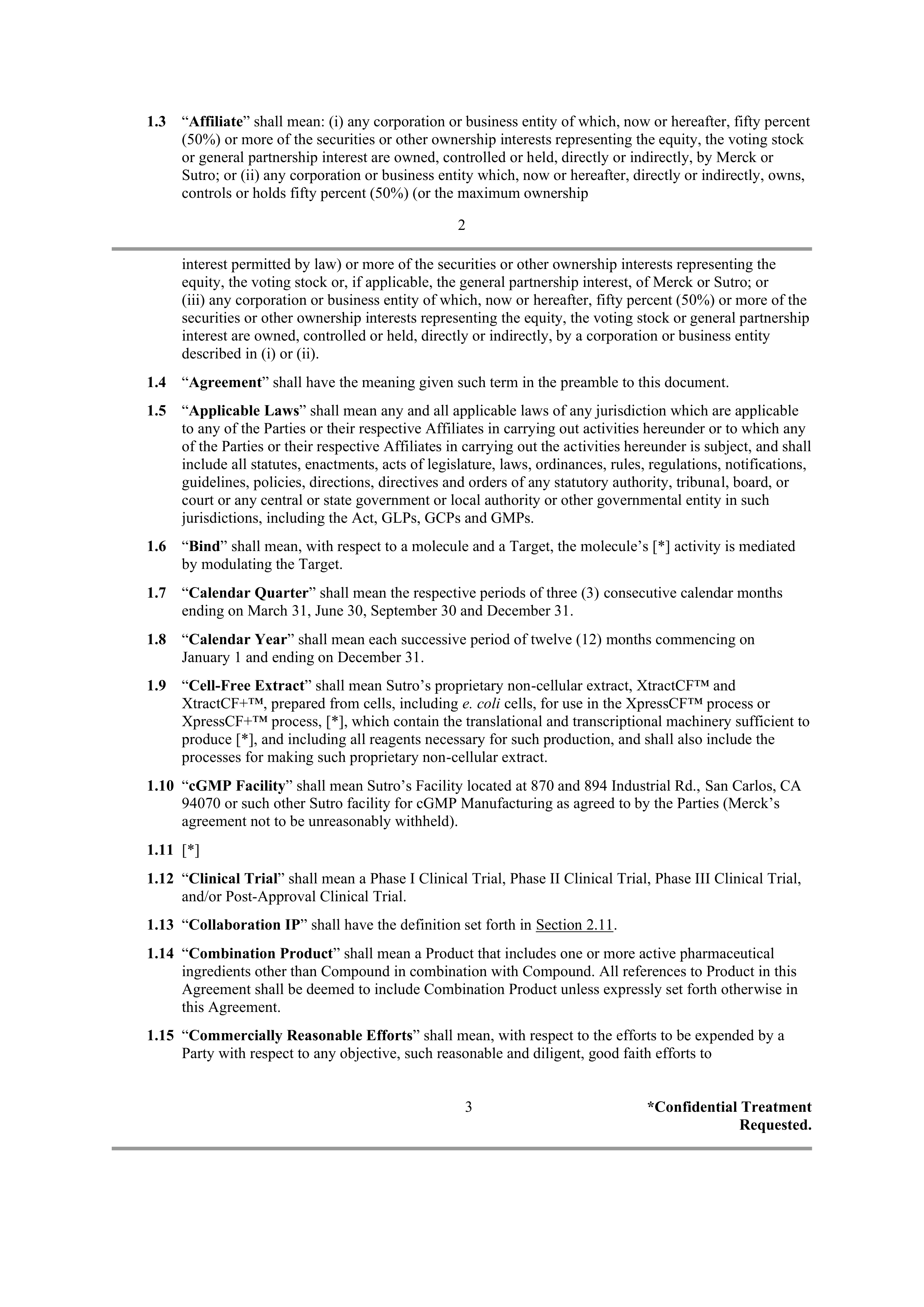 Merck Research Collaboration Agreement — page 2