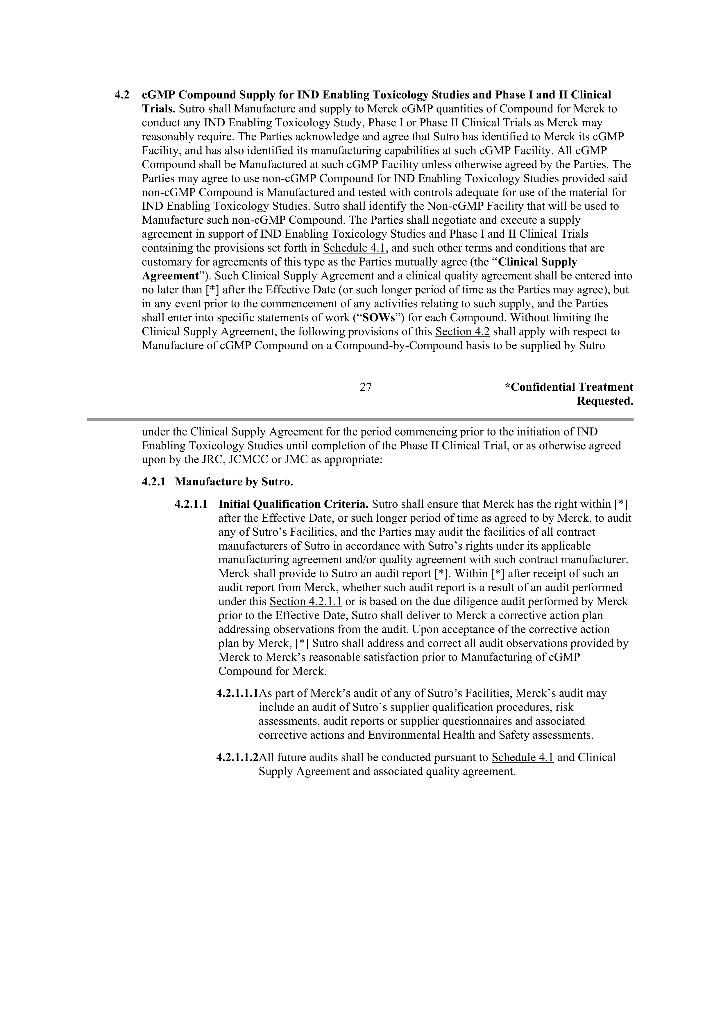 Merck Research Collaboration Agreement — page 24