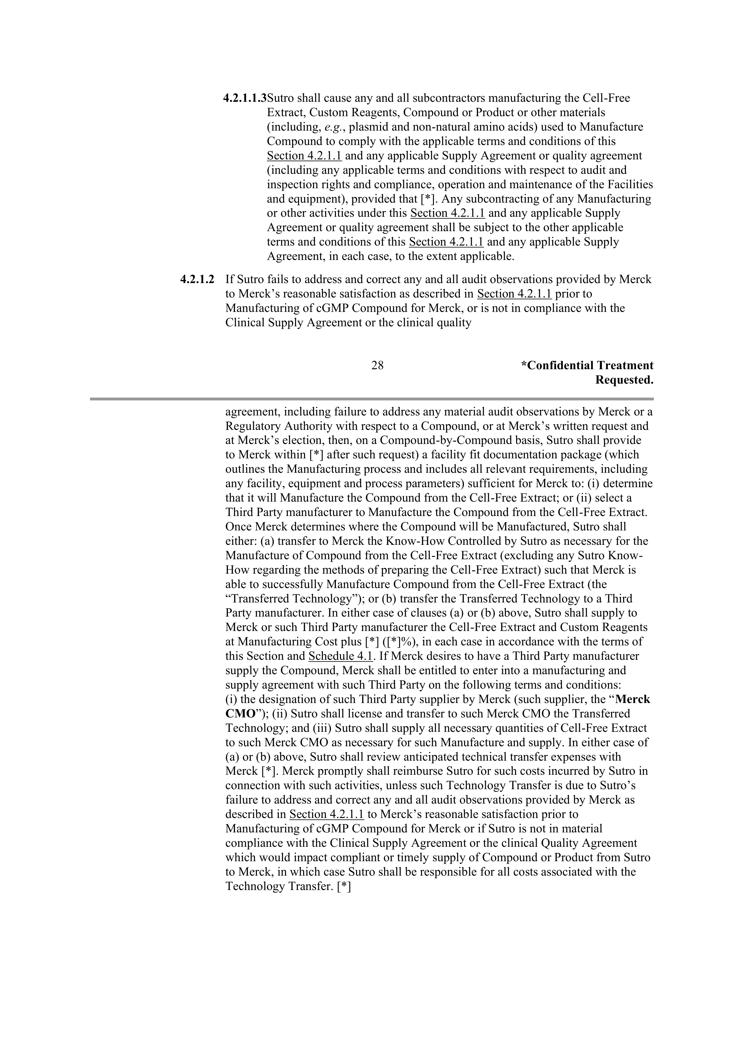 Merck Research Collaboration Agreement — page 25