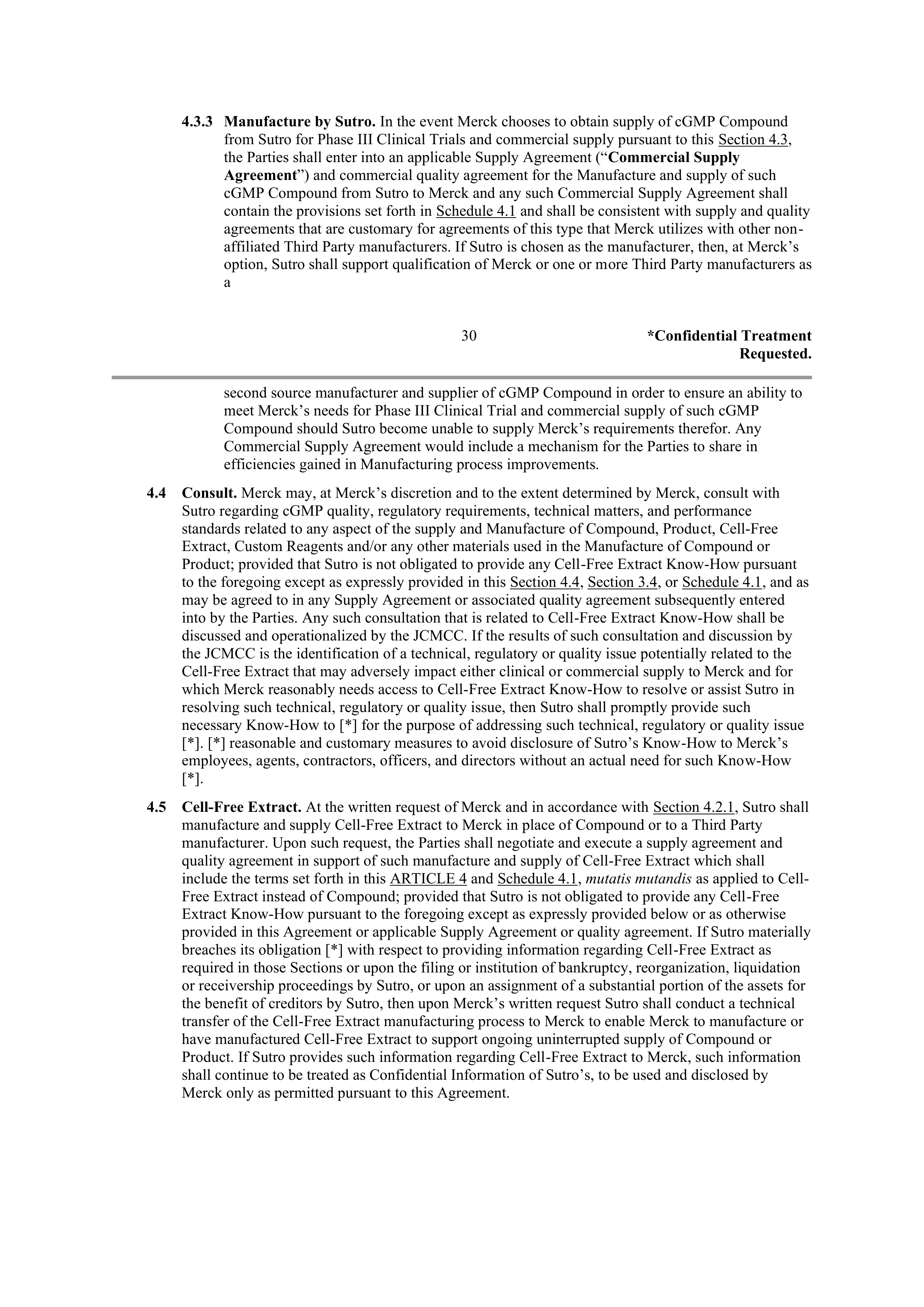 Merck Research Collaboration Agreement — page 27