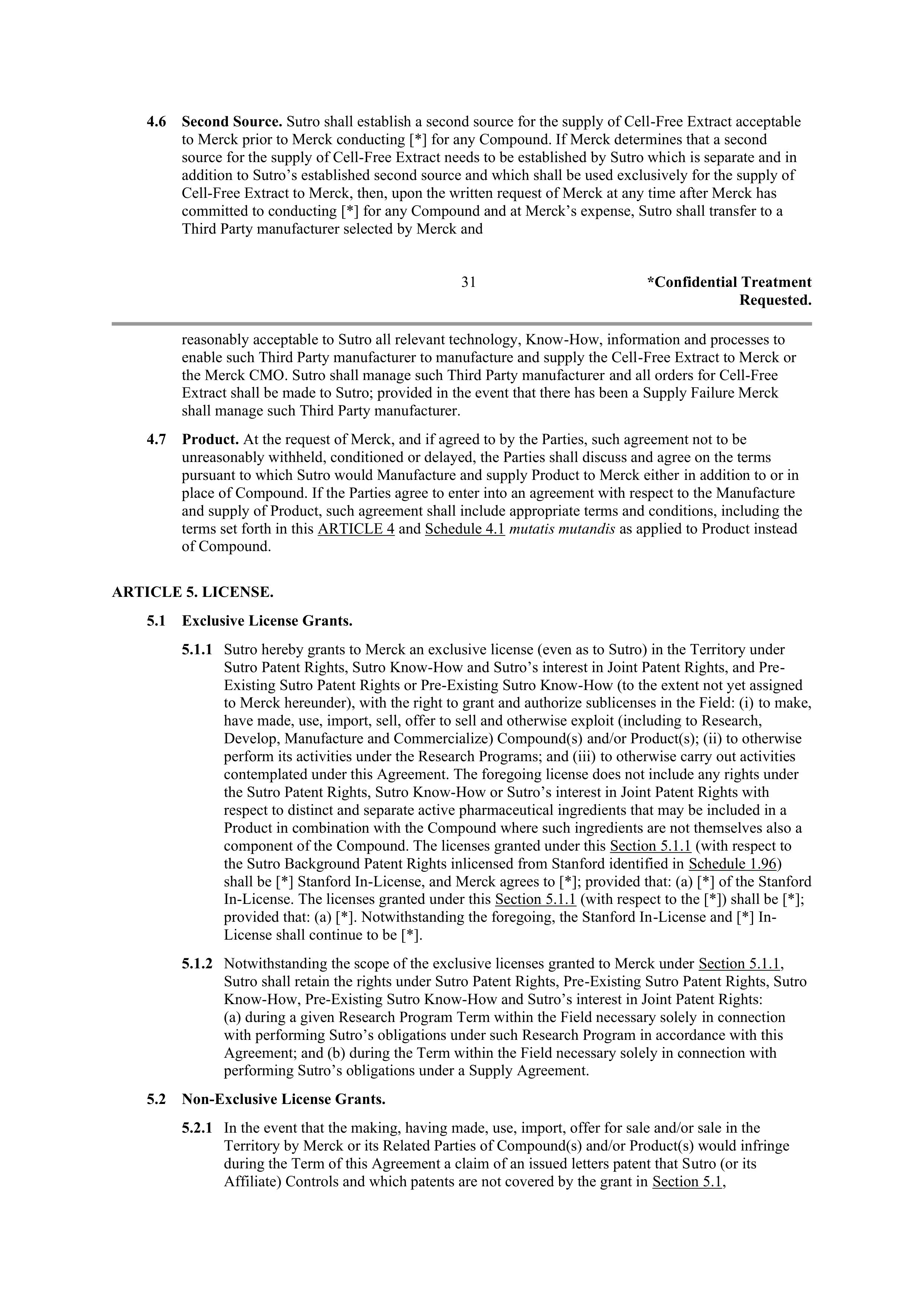 Merck Research Collaboration Agreement — page 28