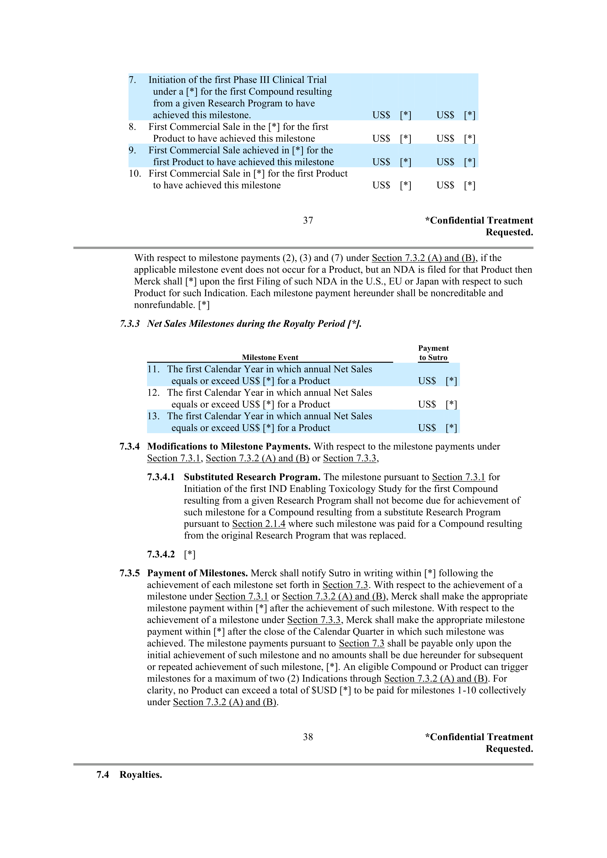 Merck Research Collaboration Agreement — page 33