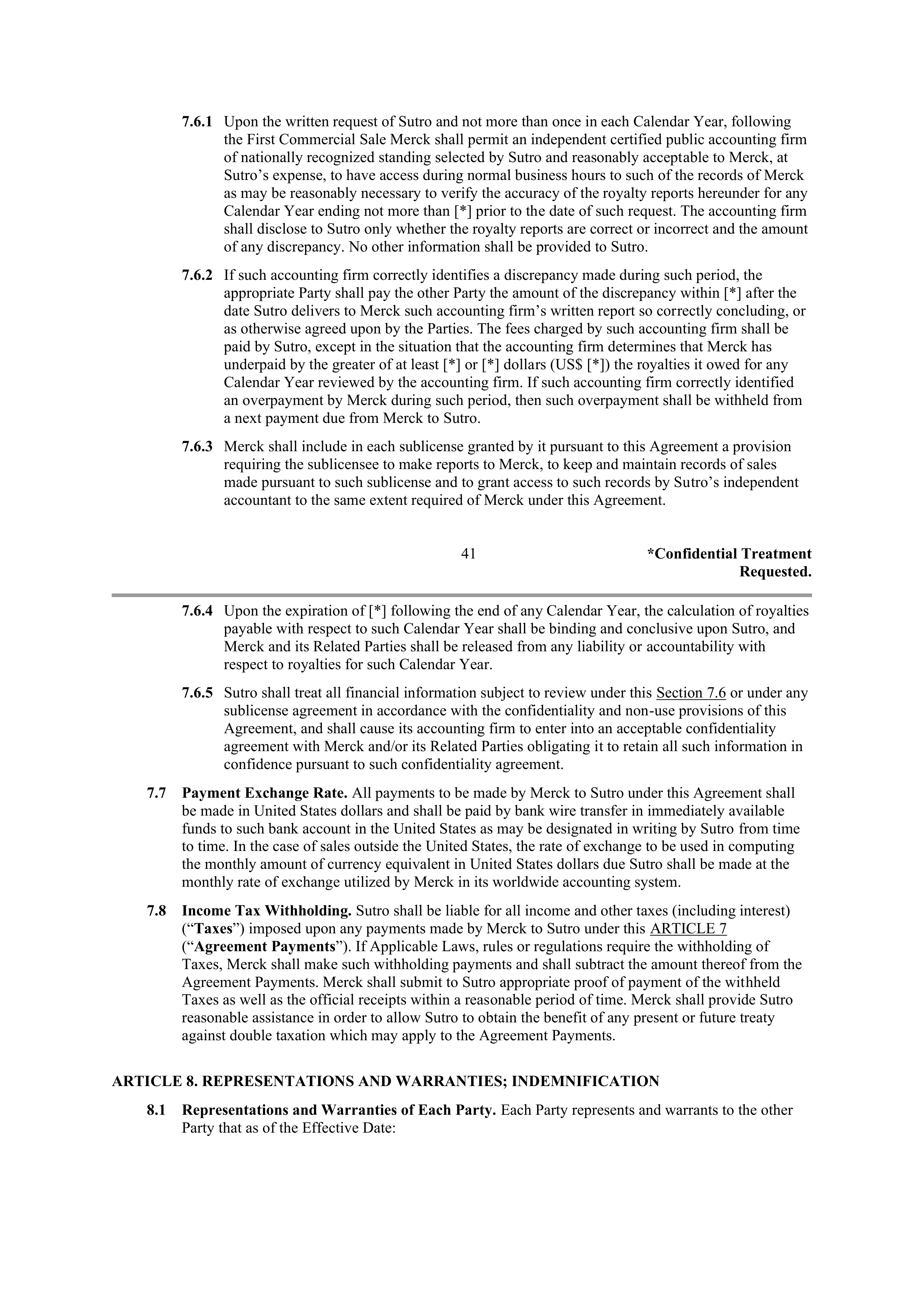 Merck Research Collaboration Agreement — page 36
