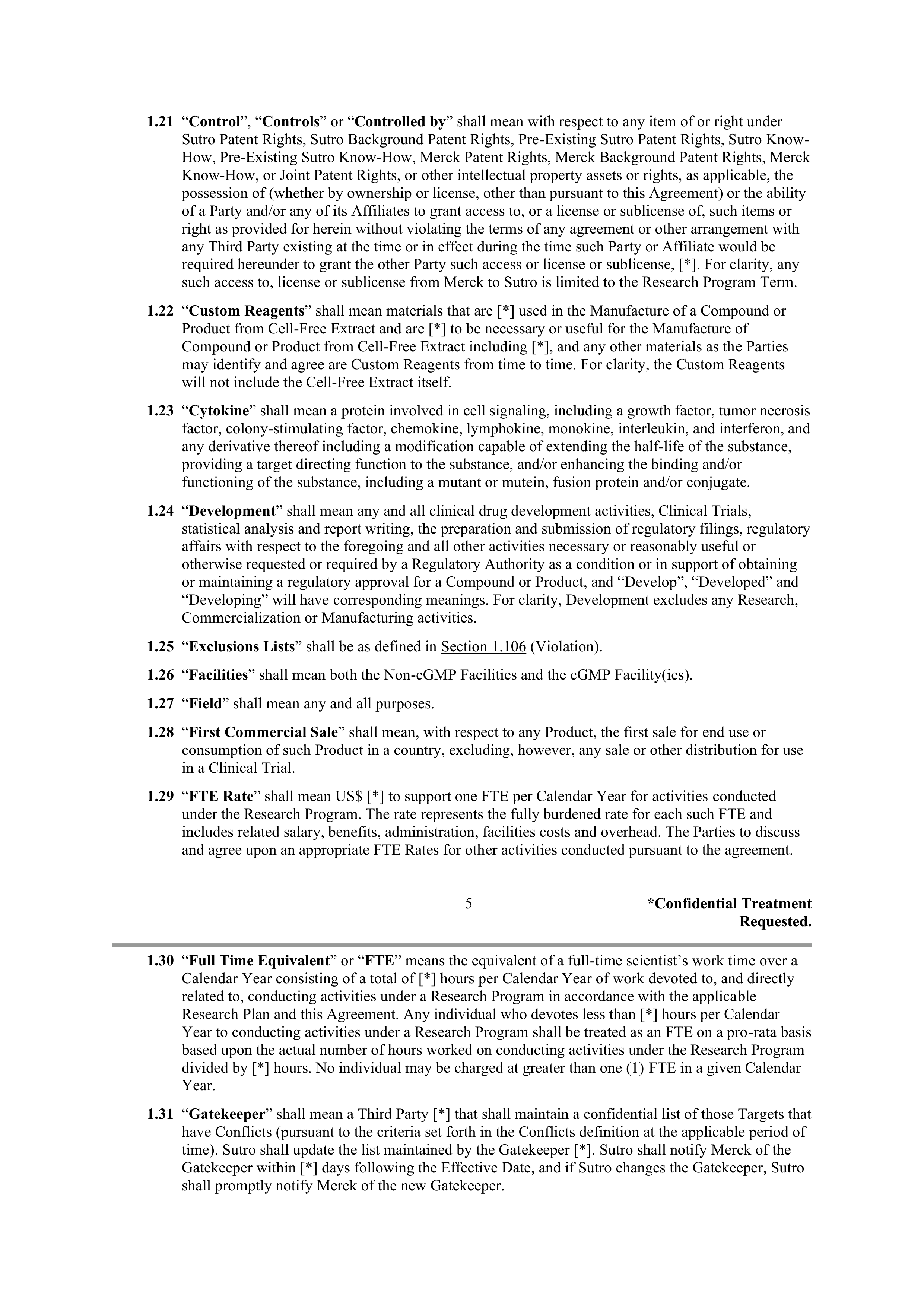 Merck Research Collaboration Agreement — page 4