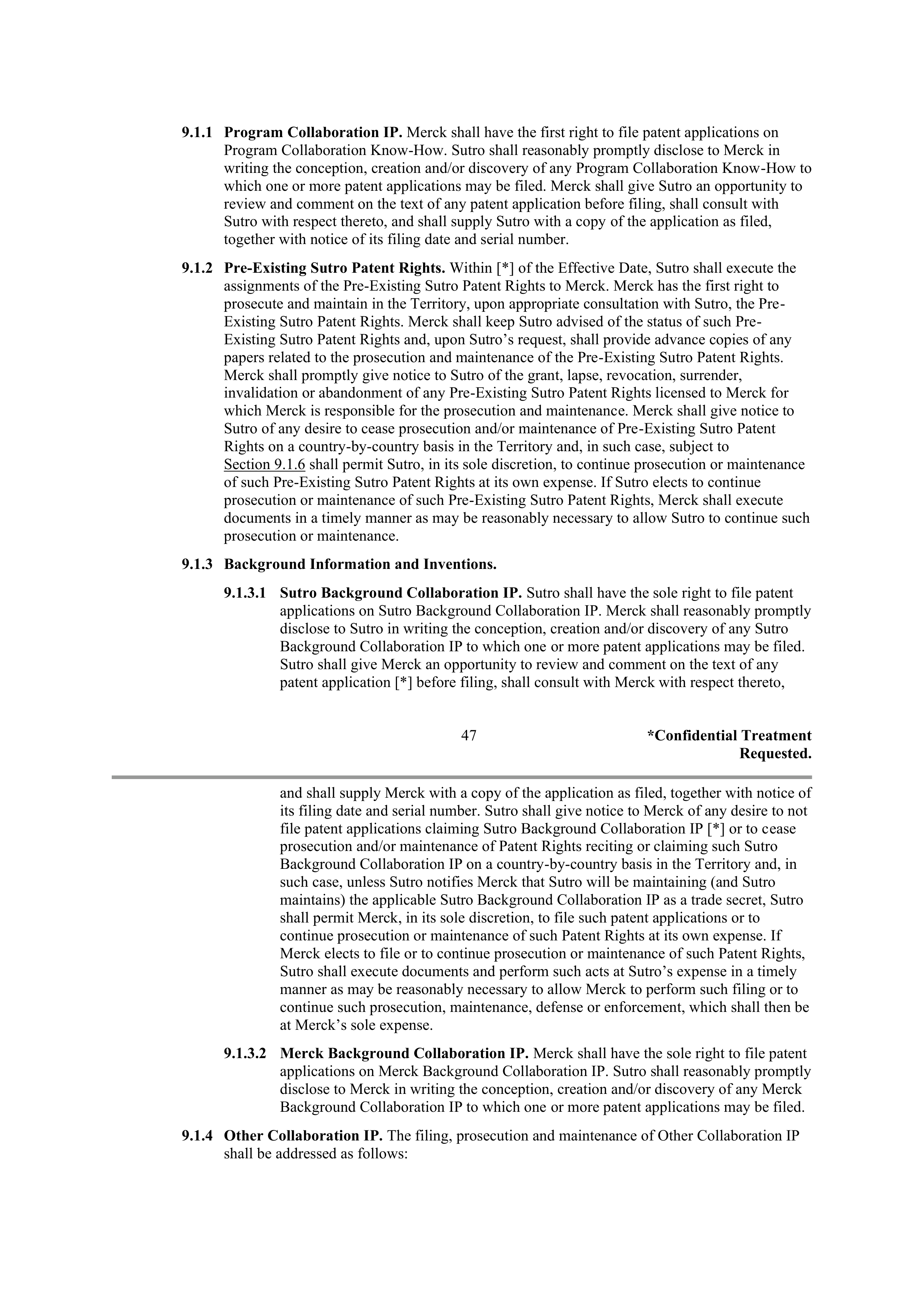 Merck Research Collaboration Agreement — page 41