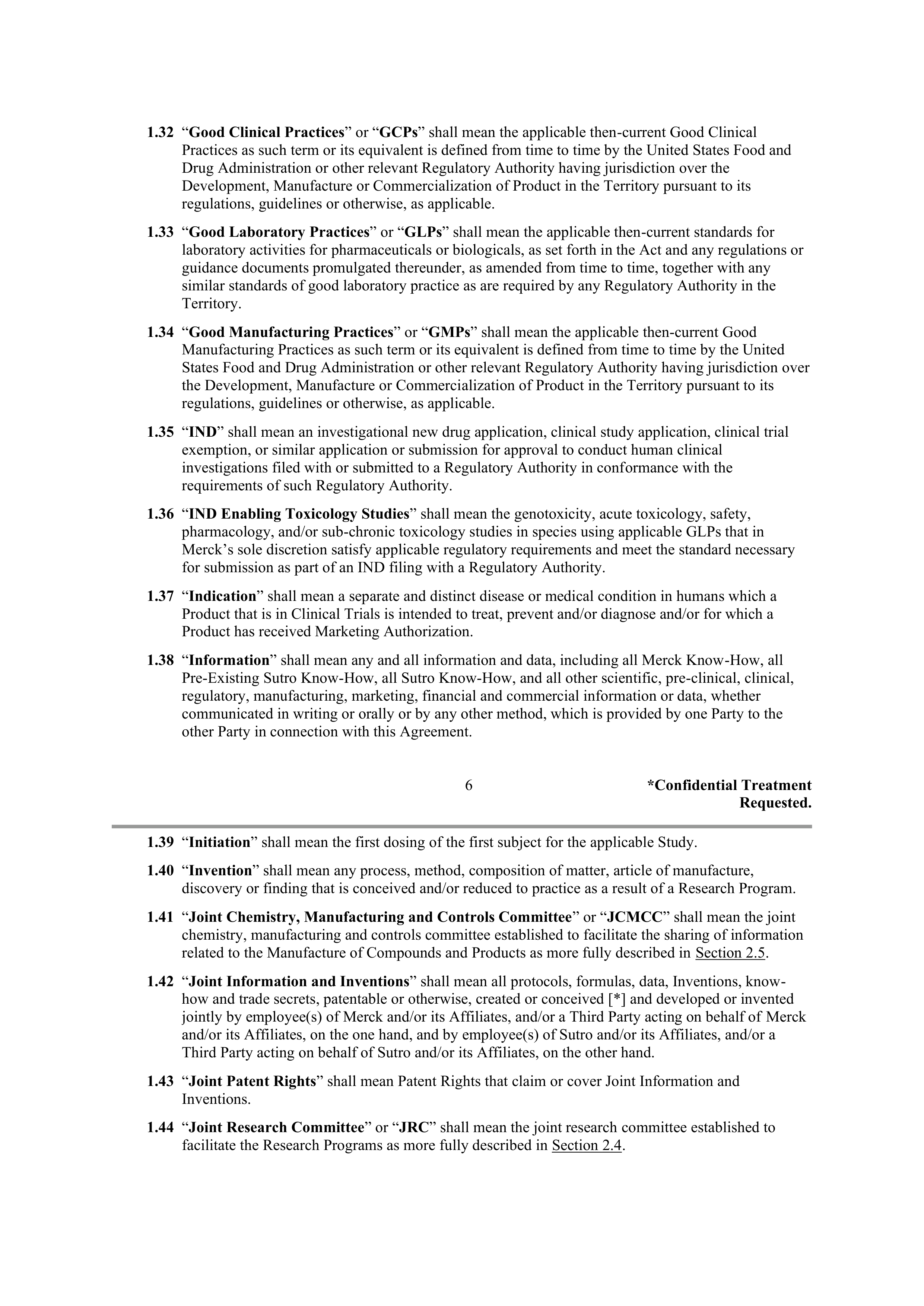 Merck Research Collaboration Agreement — page 5