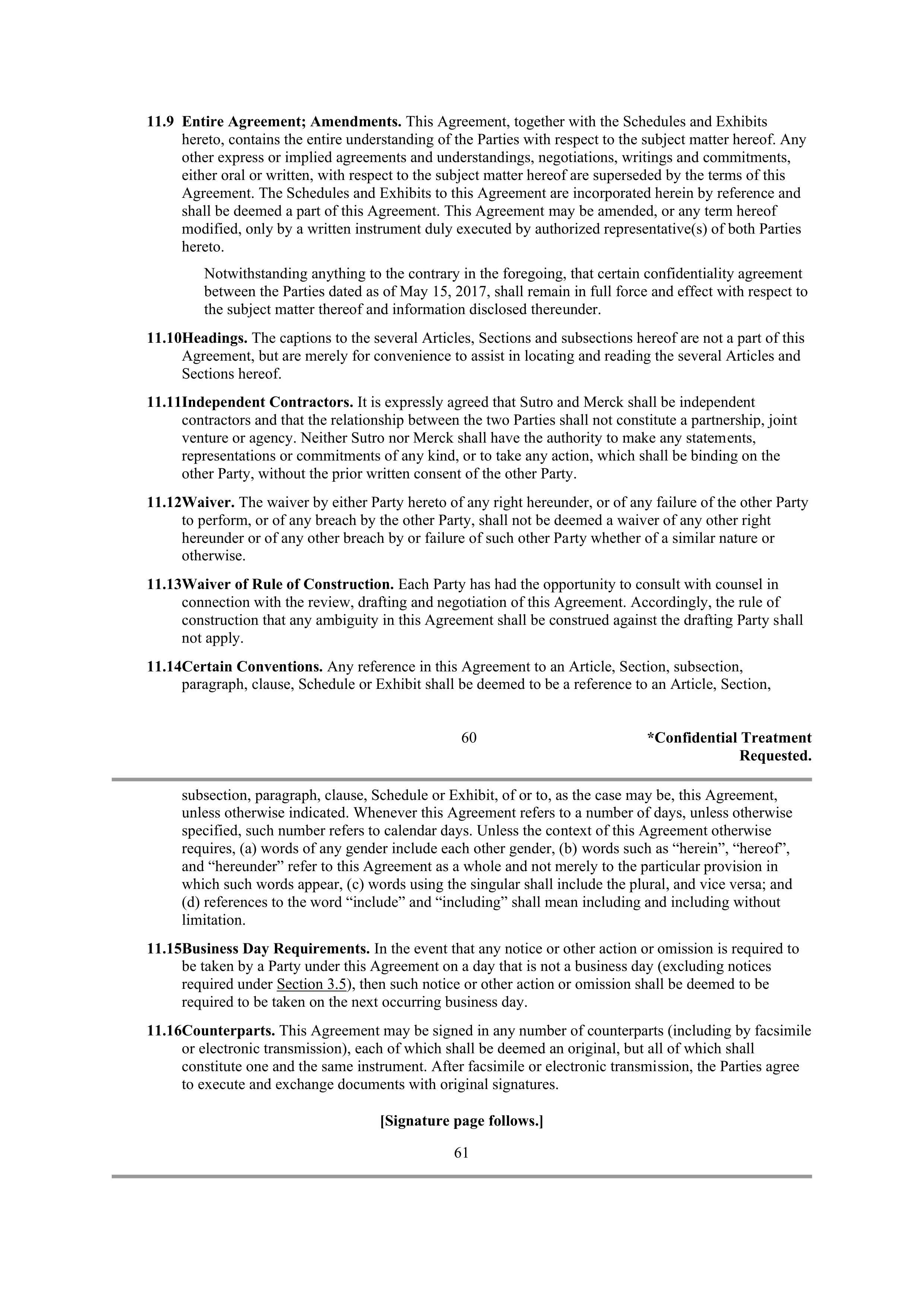 Merck Research Collaboration Agreement — page 53