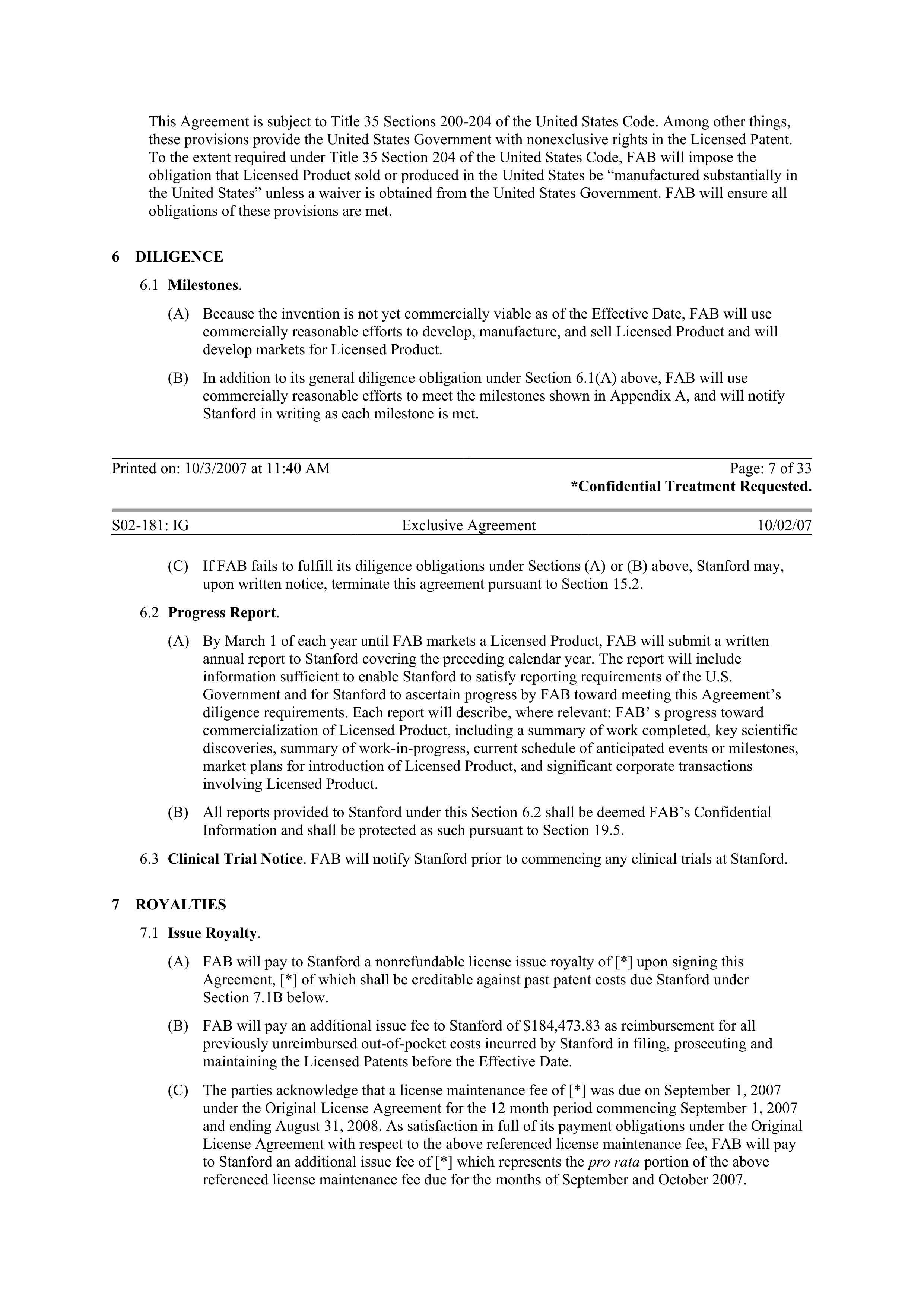 Merck Research Collaboration Agreement — page 64