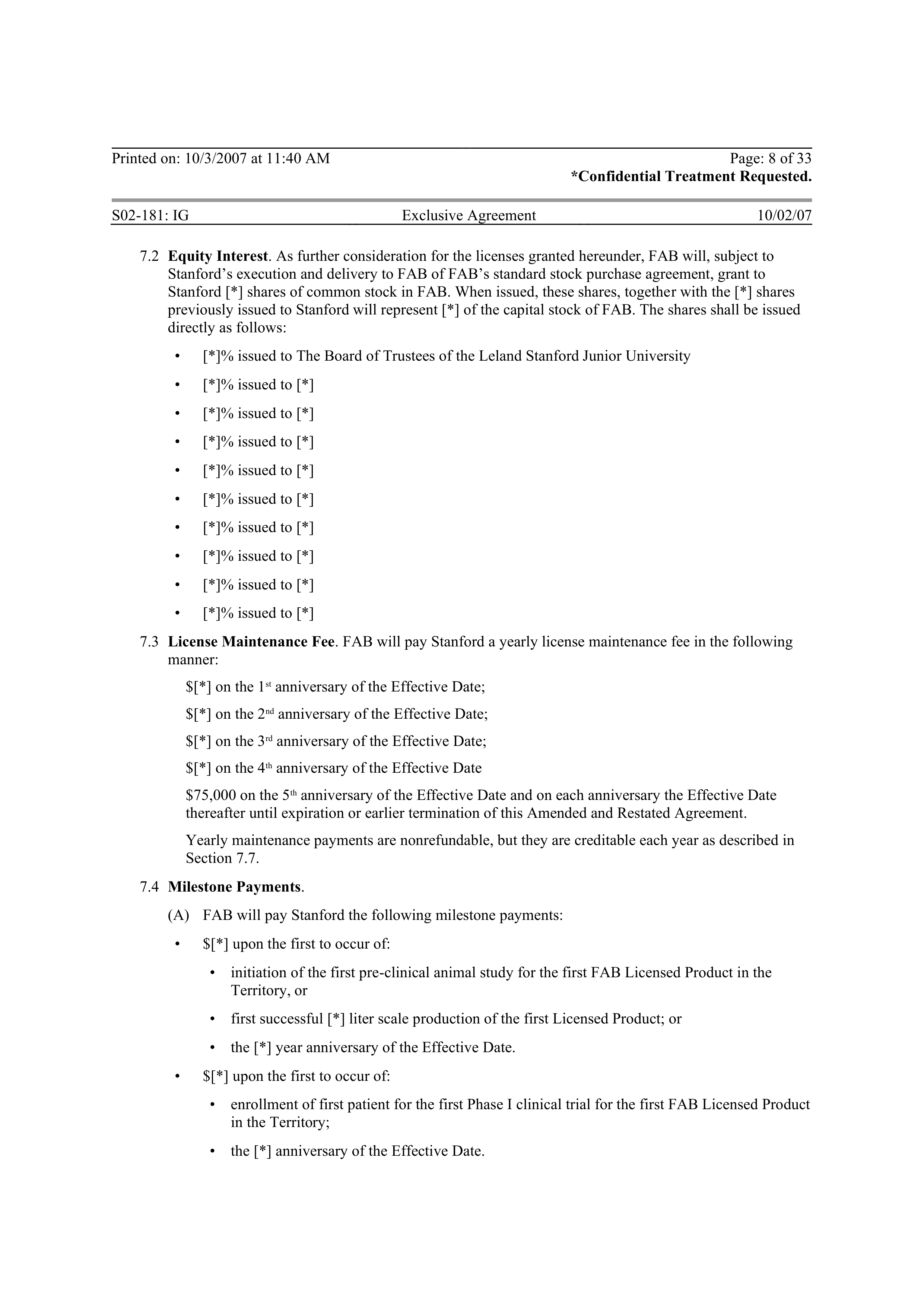 Merck Research Collaboration Agreement — page 65