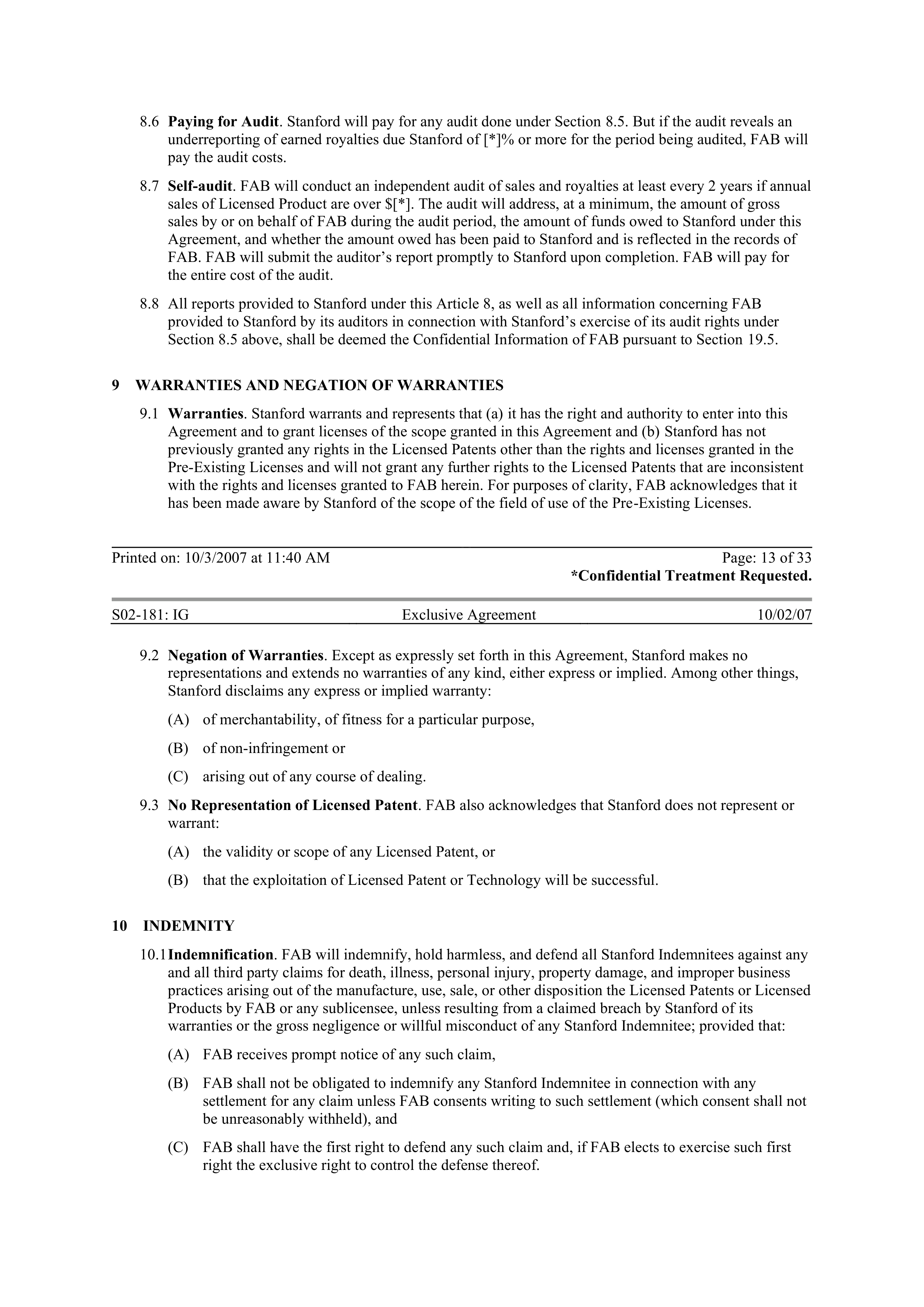 Merck Research Collaboration Agreement — page 69