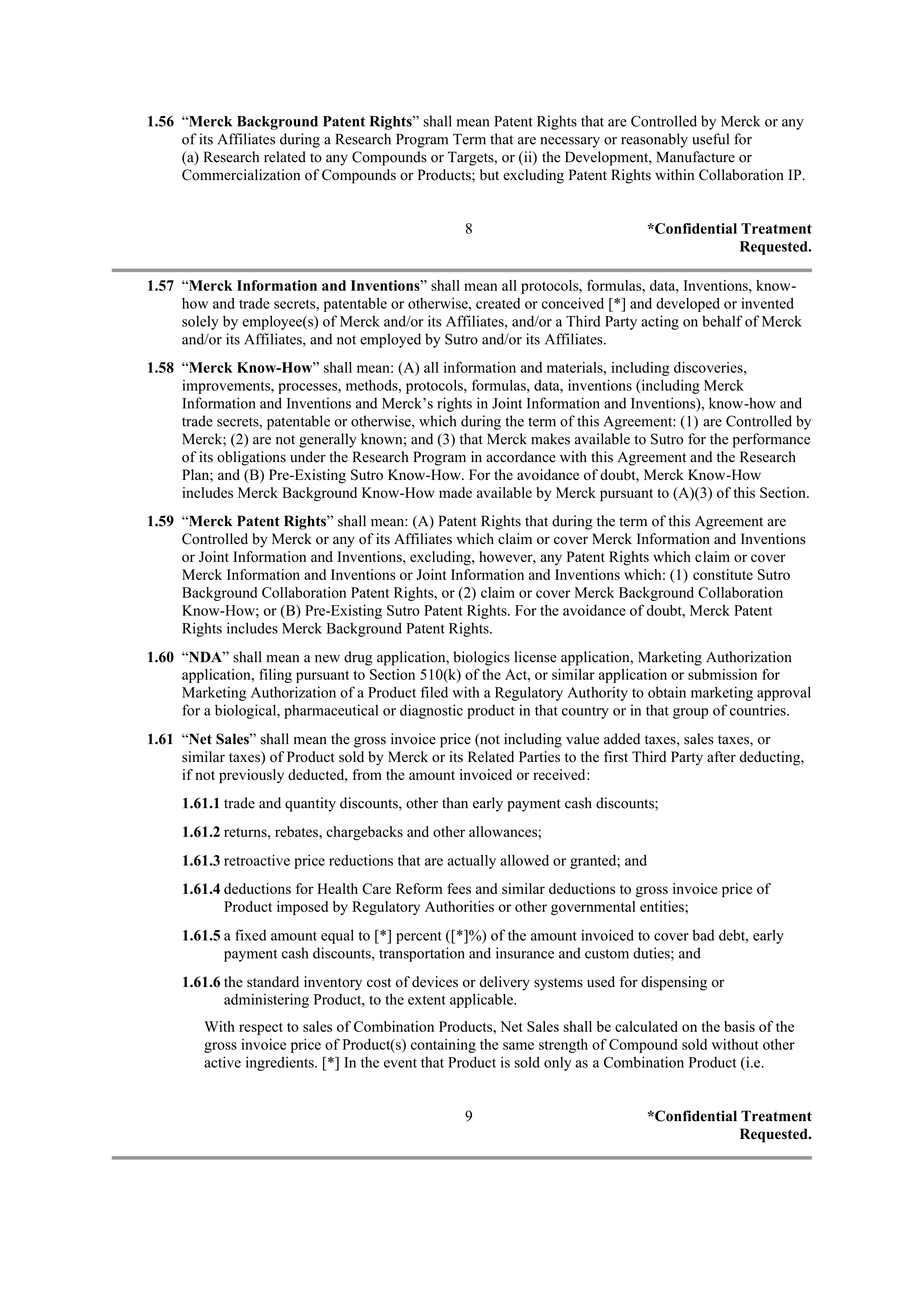Merck Research Collaboration Agreement — page 7