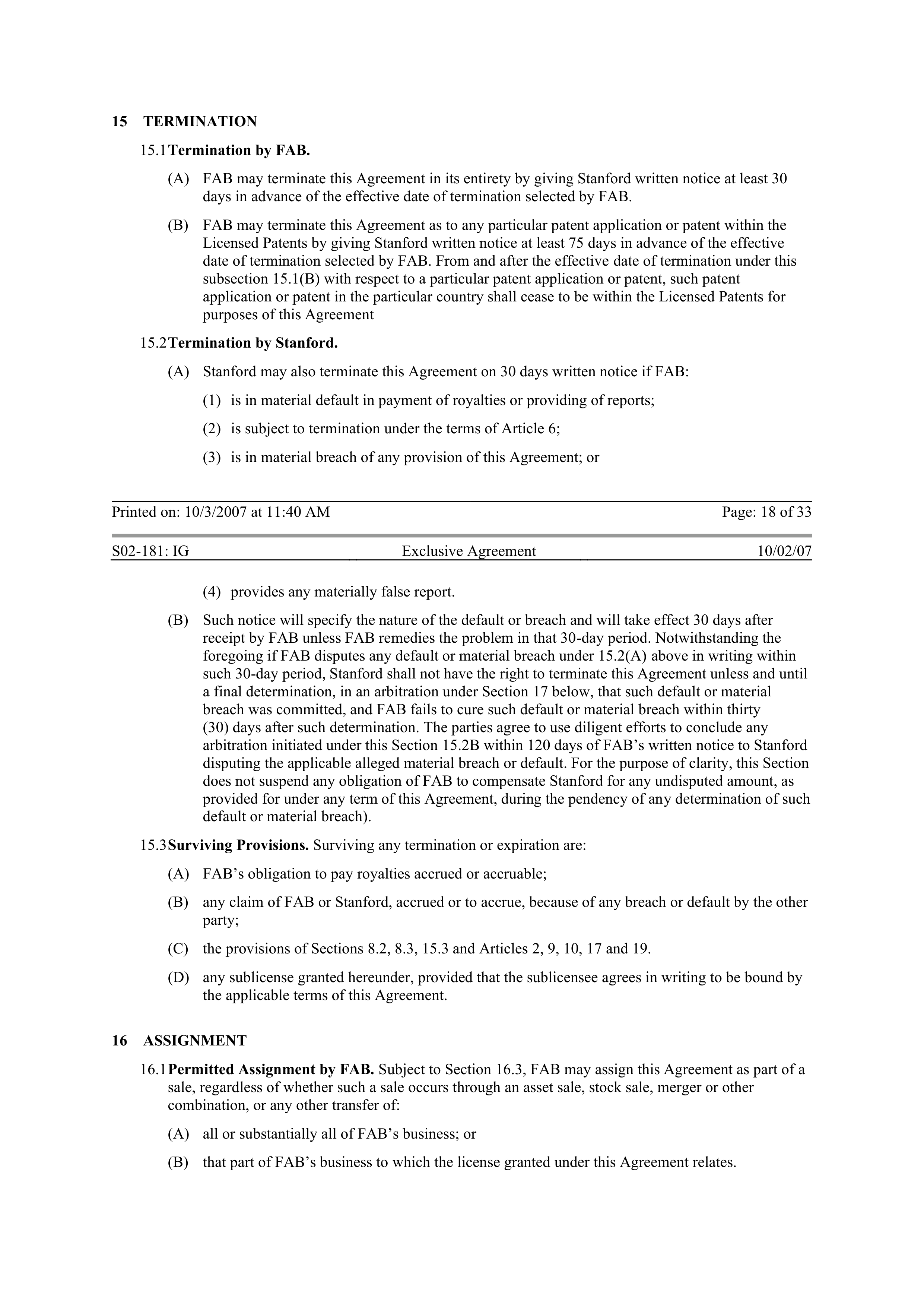 Merck Research Collaboration Agreement — page 73