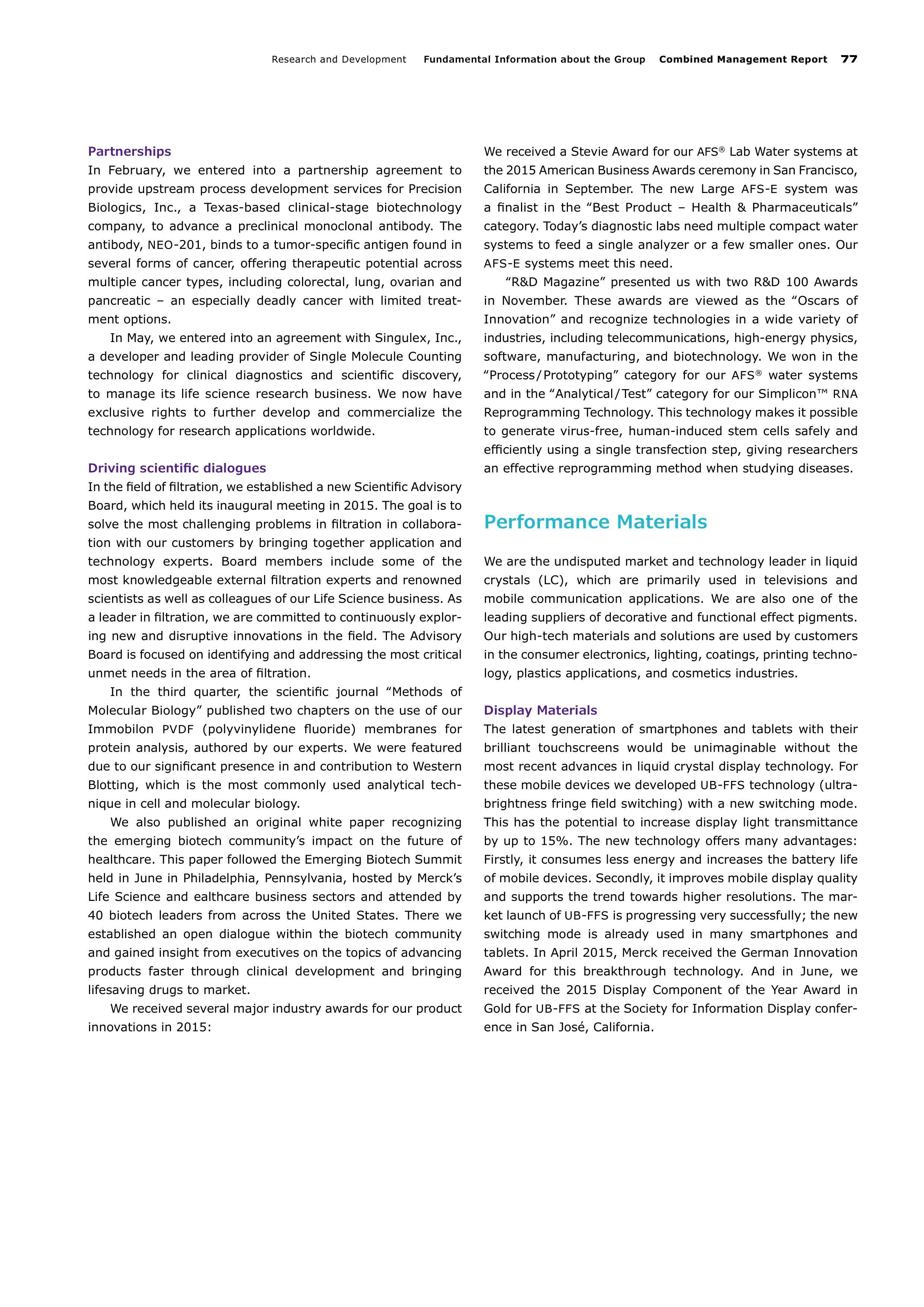 Merck Science Innovation Magazine — page 79