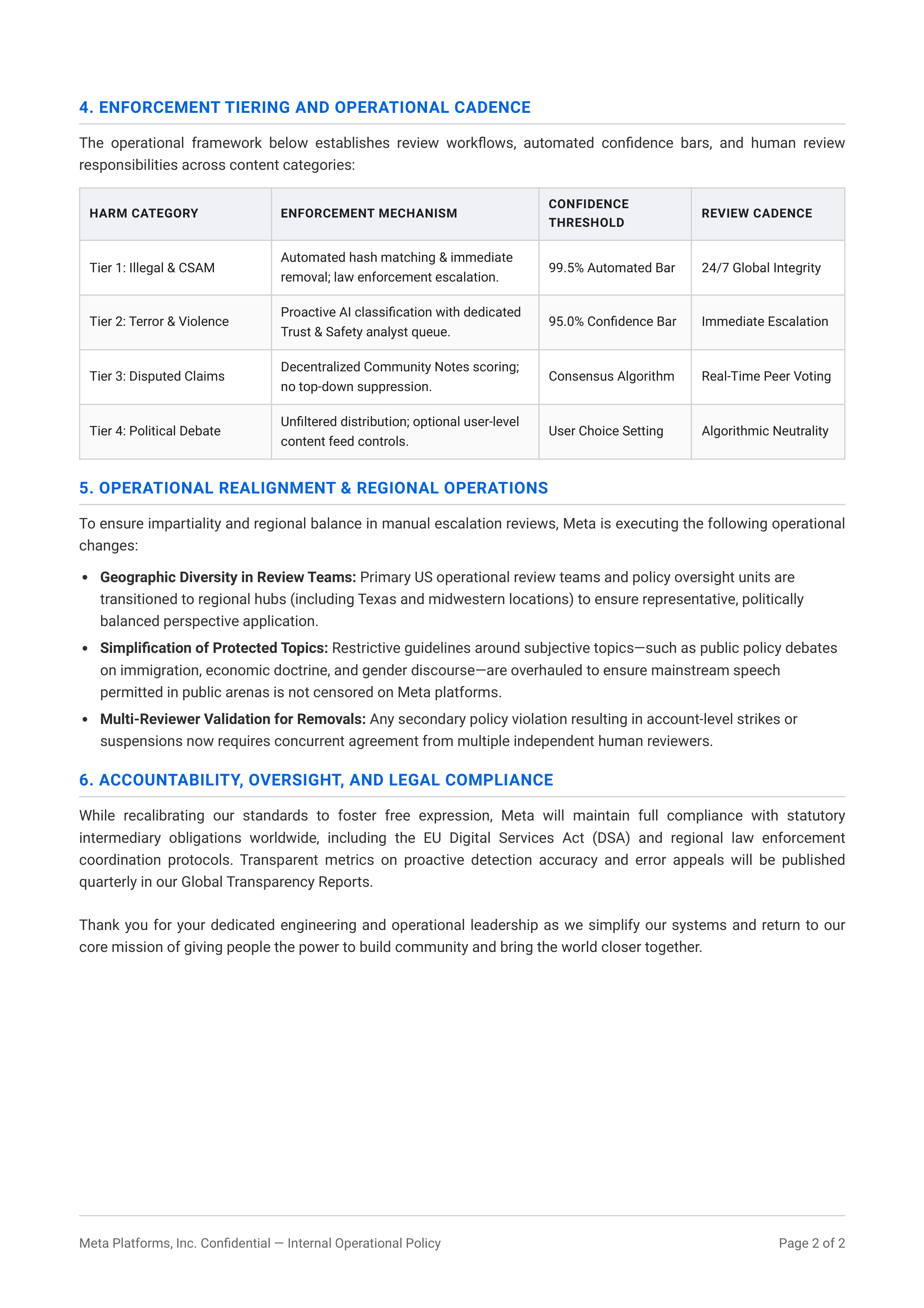 Meta Content Moderation Memo — page 2