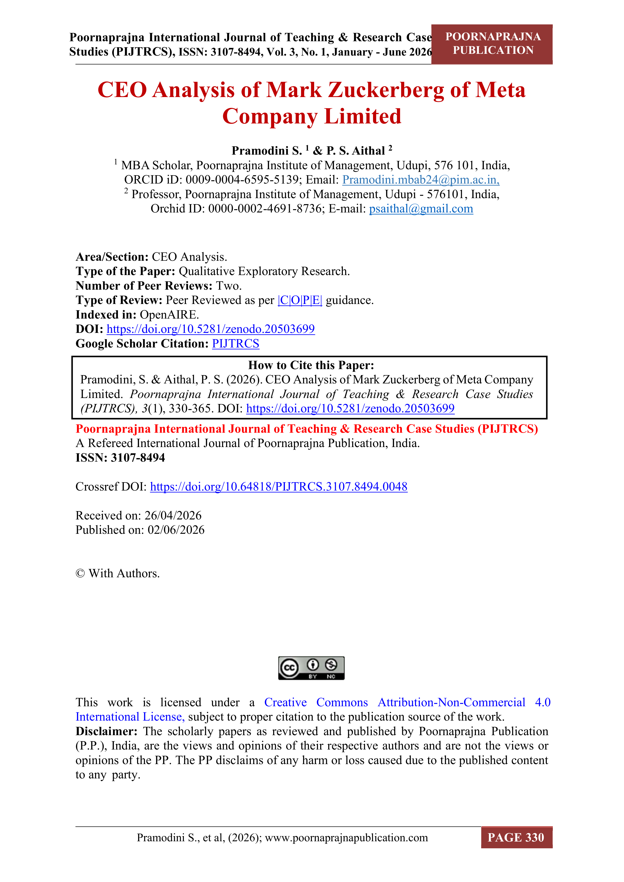 Meta Platforms Leadership skills — page 1