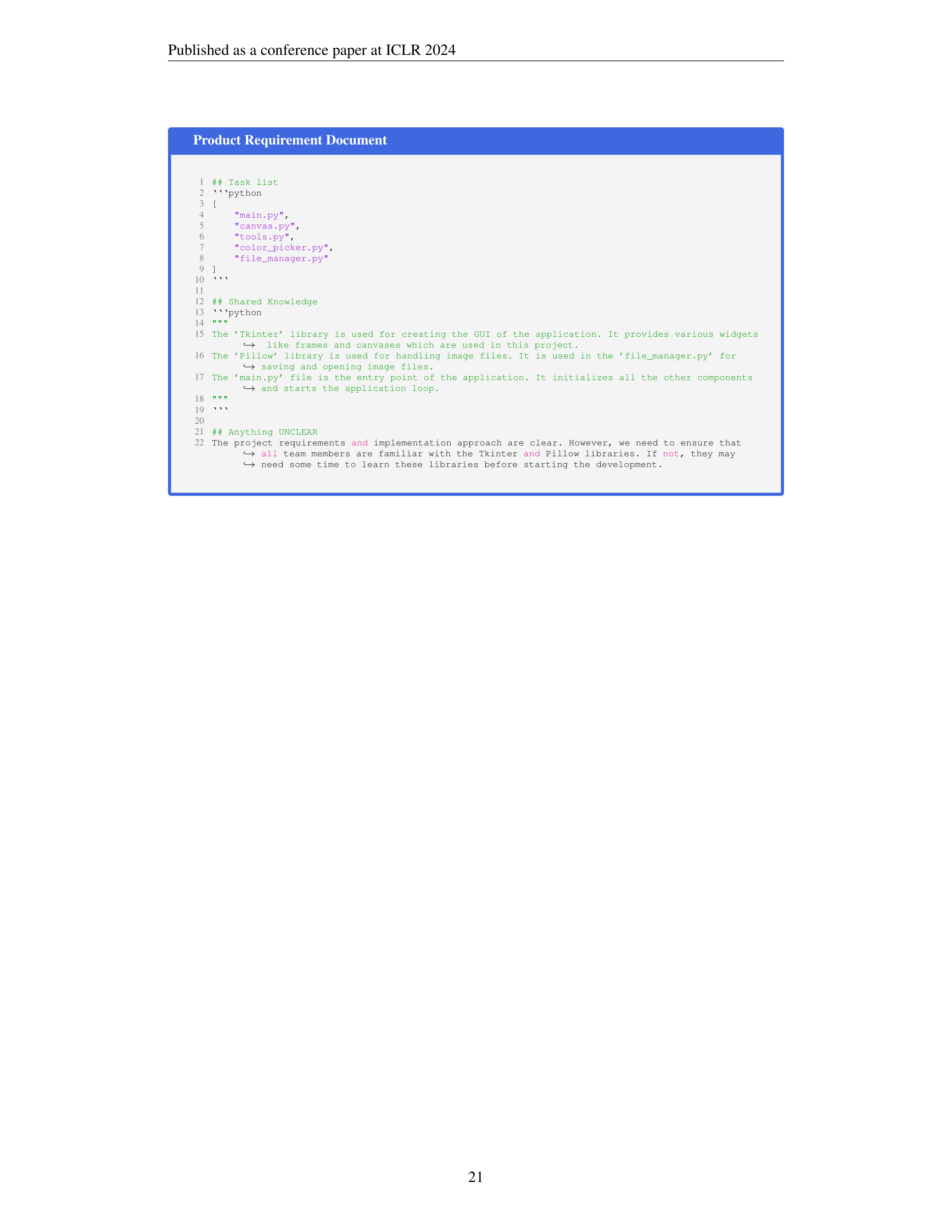 MetaGPT AI Agent for Software Company Simulation — page 21