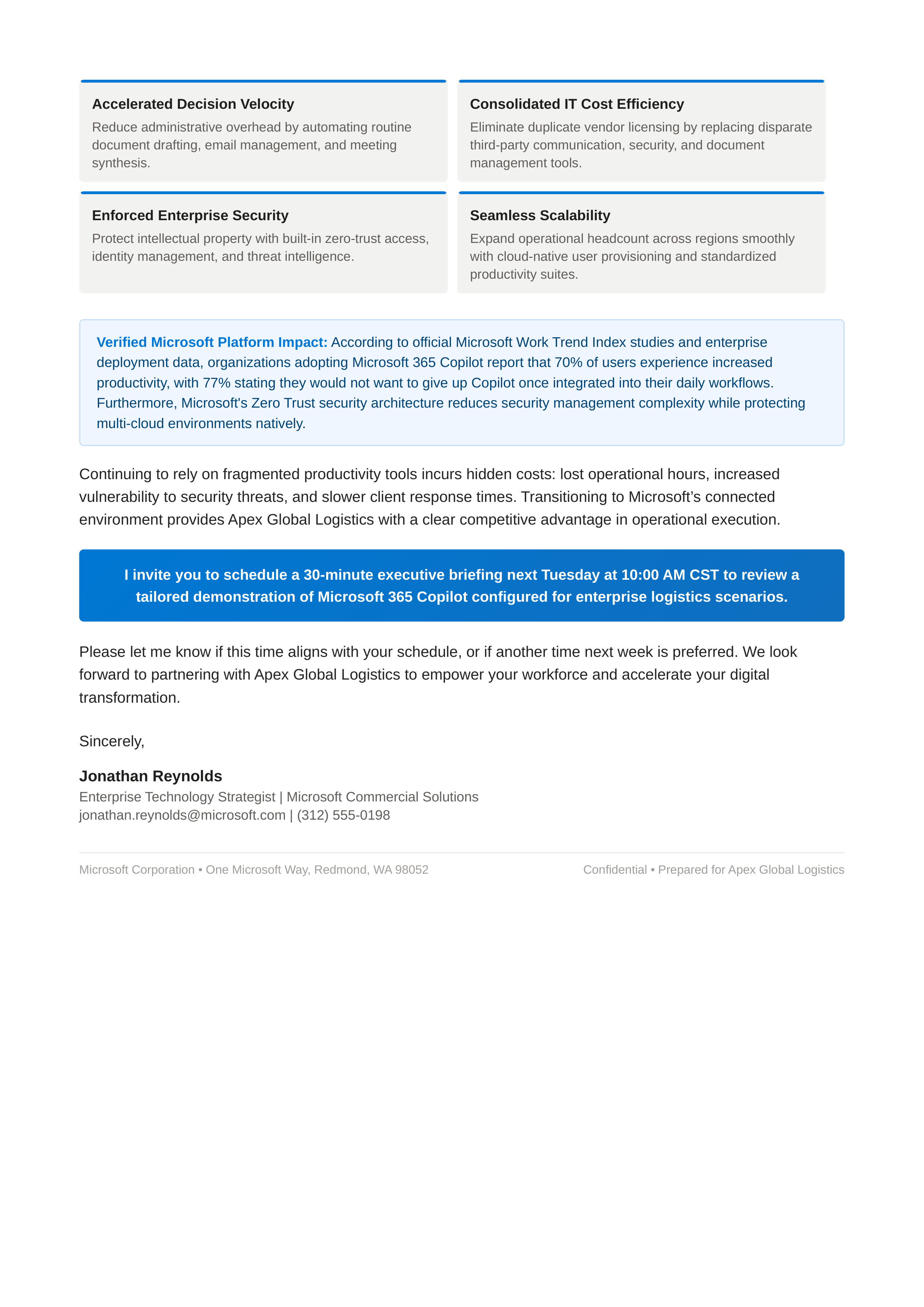 Microsoft 365 Copilot Sales Letter — page 2