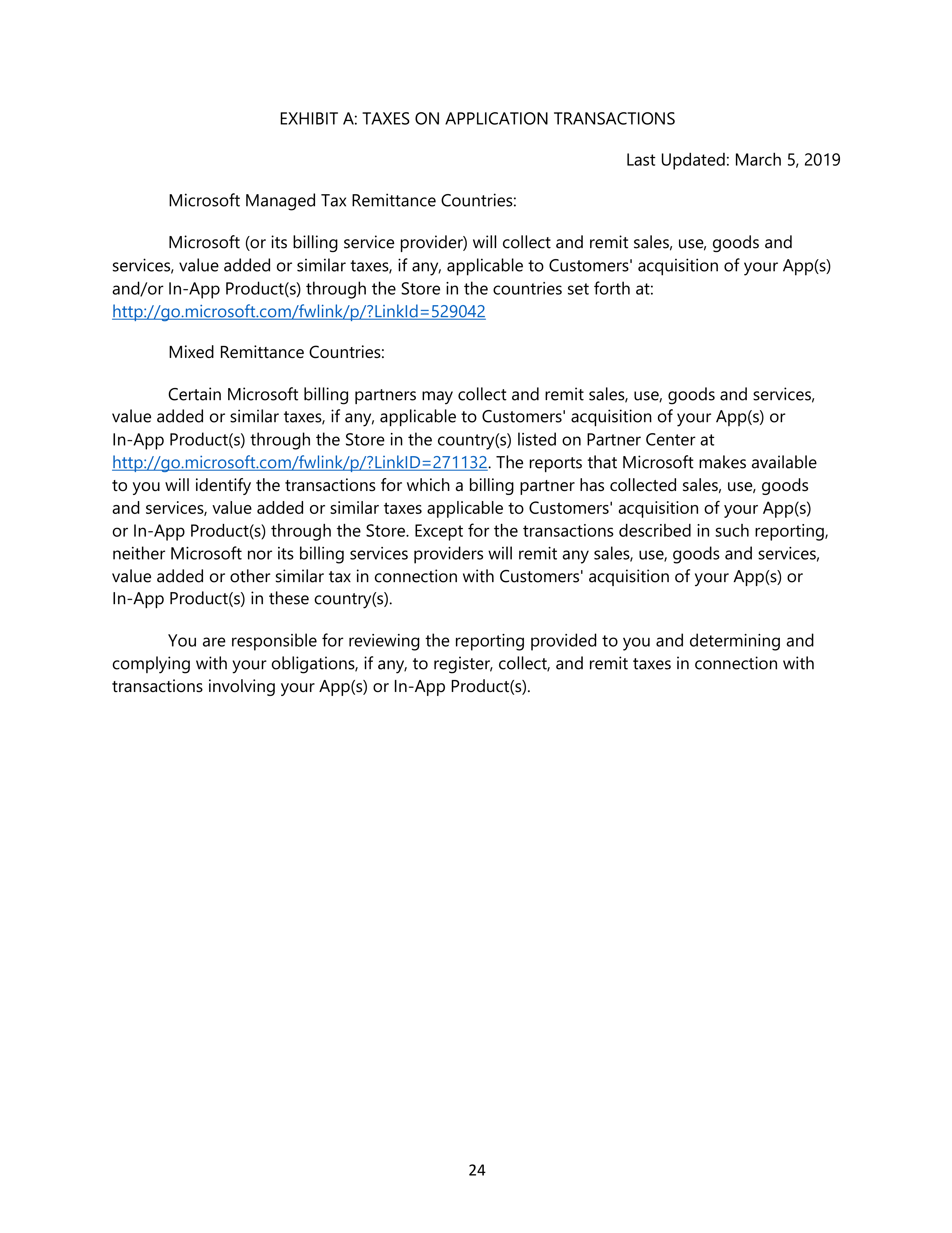 Microsoft App Developer Agreement — page 24