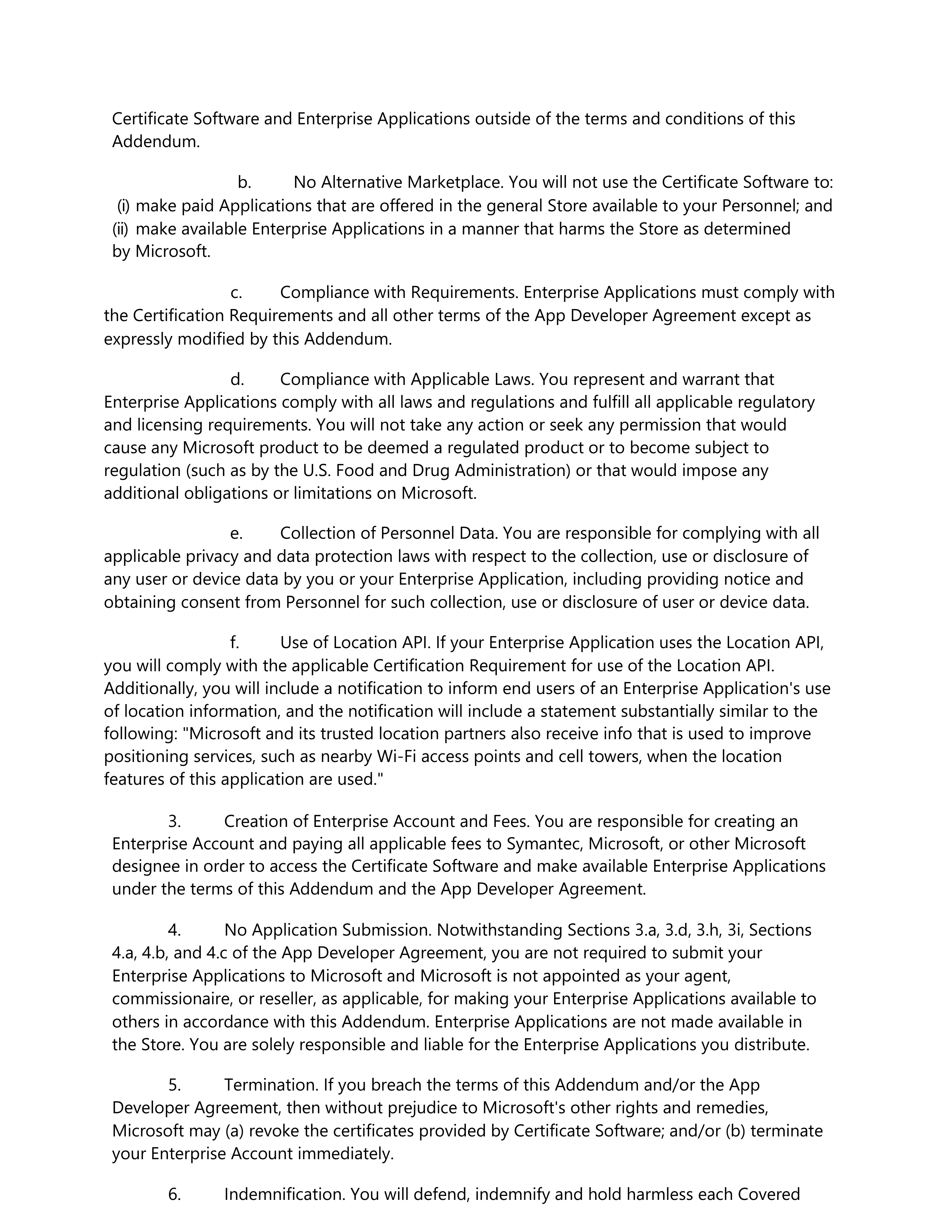 Microsoft App Developer Agreement — page 26