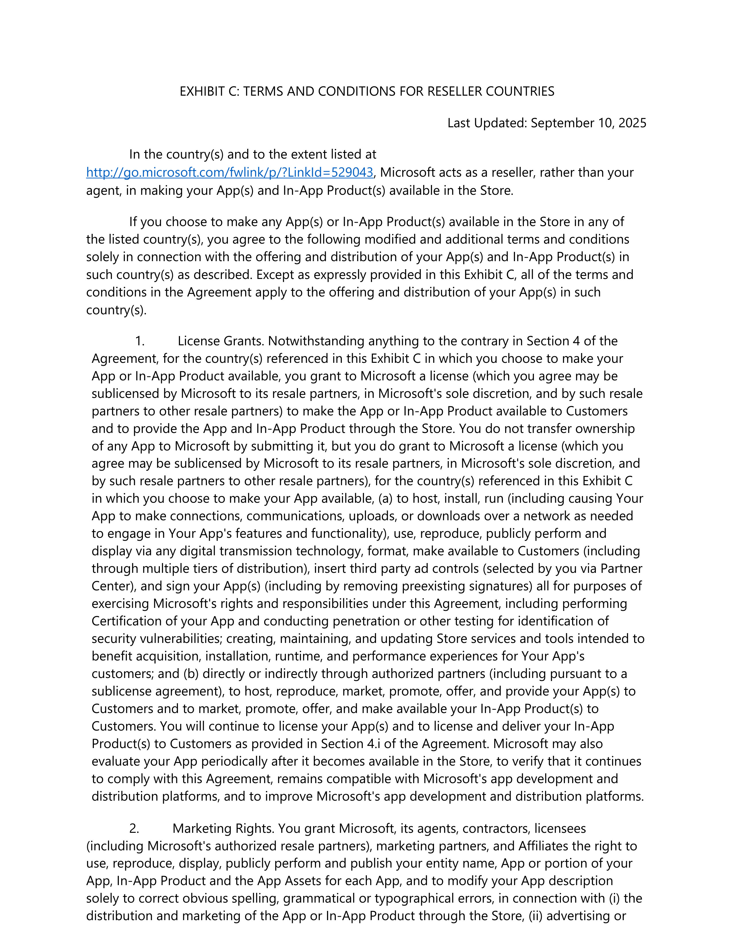 Microsoft App Developer Agreement — page 28