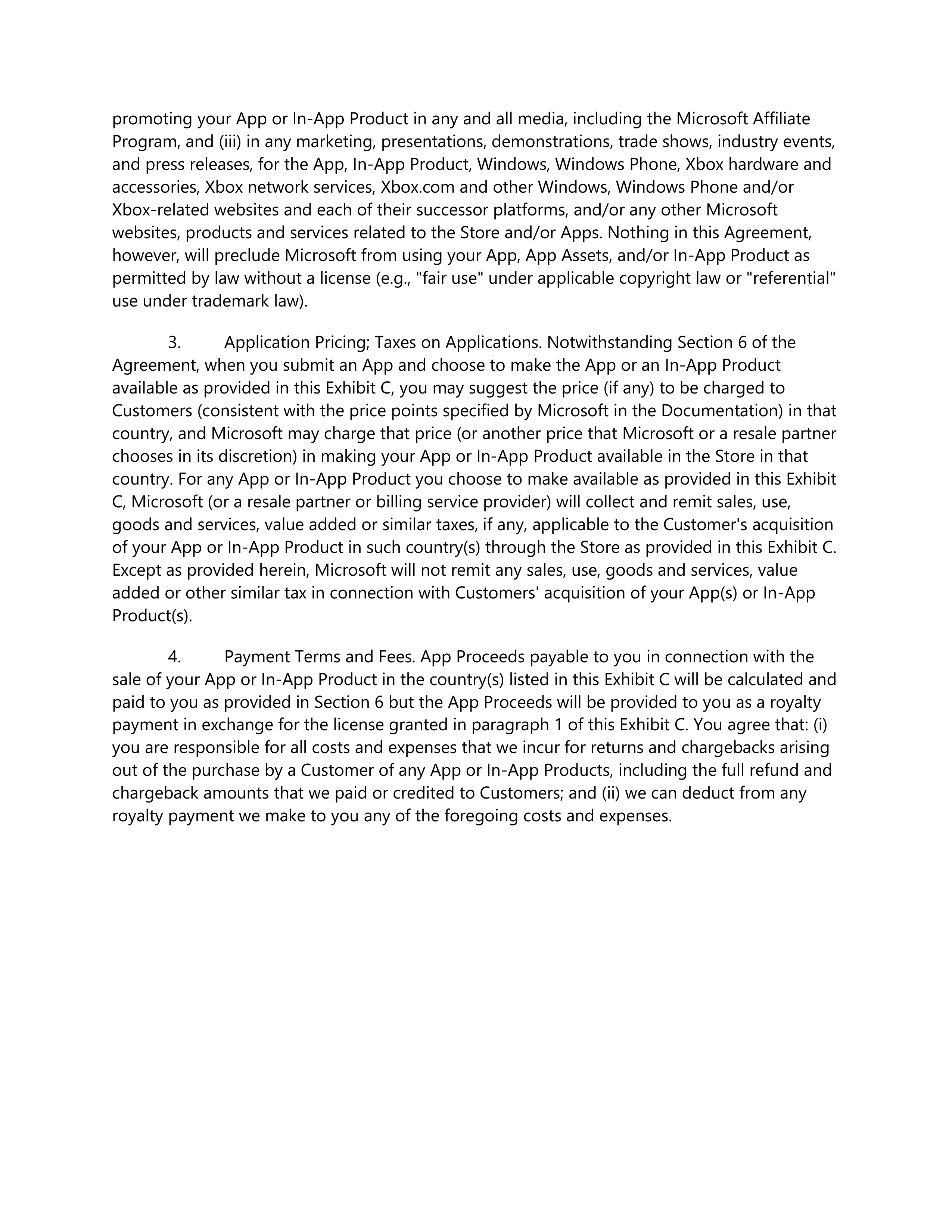 Microsoft App Developer Agreement — page 29