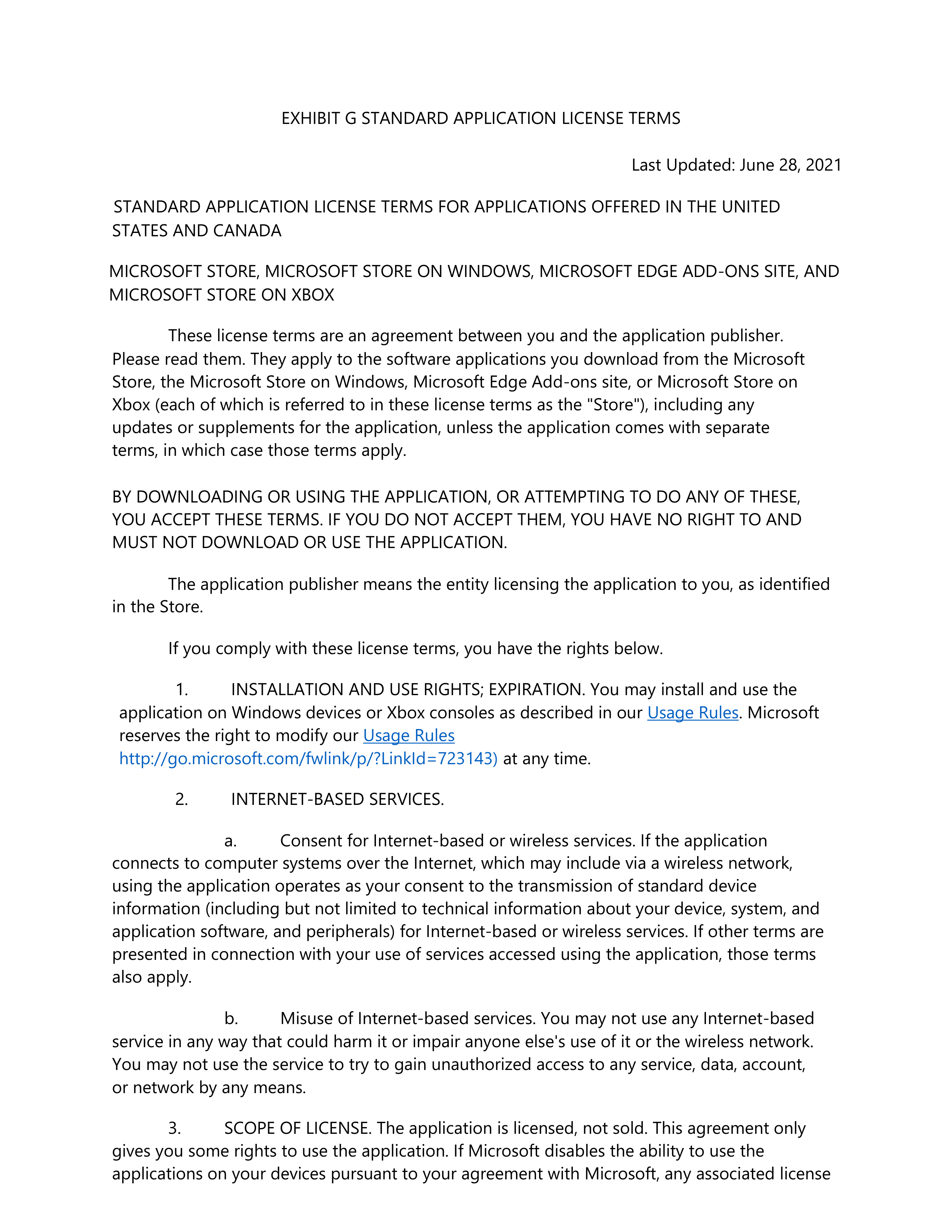 Microsoft App Developer Agreement — page 36