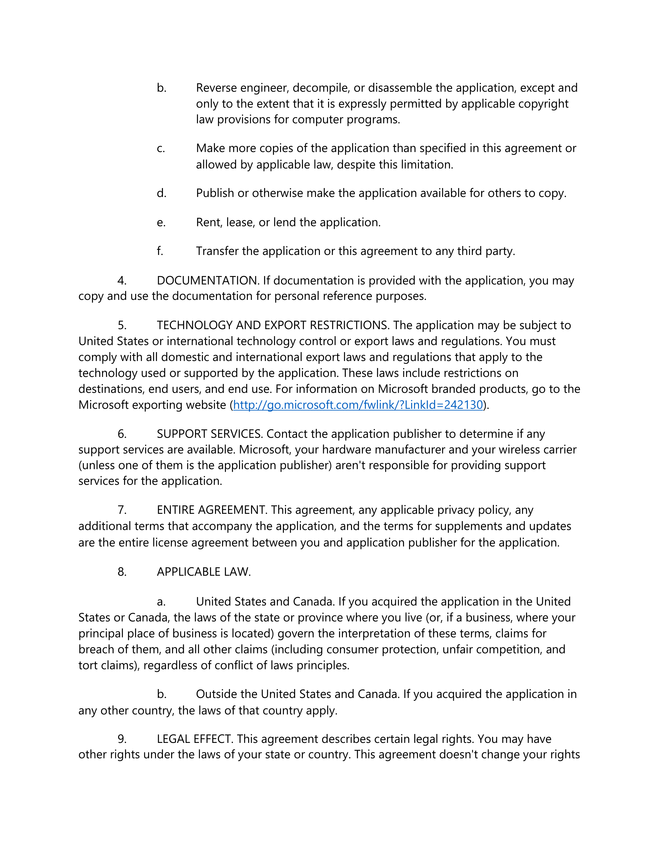 Microsoft App Developer Agreement — page 40