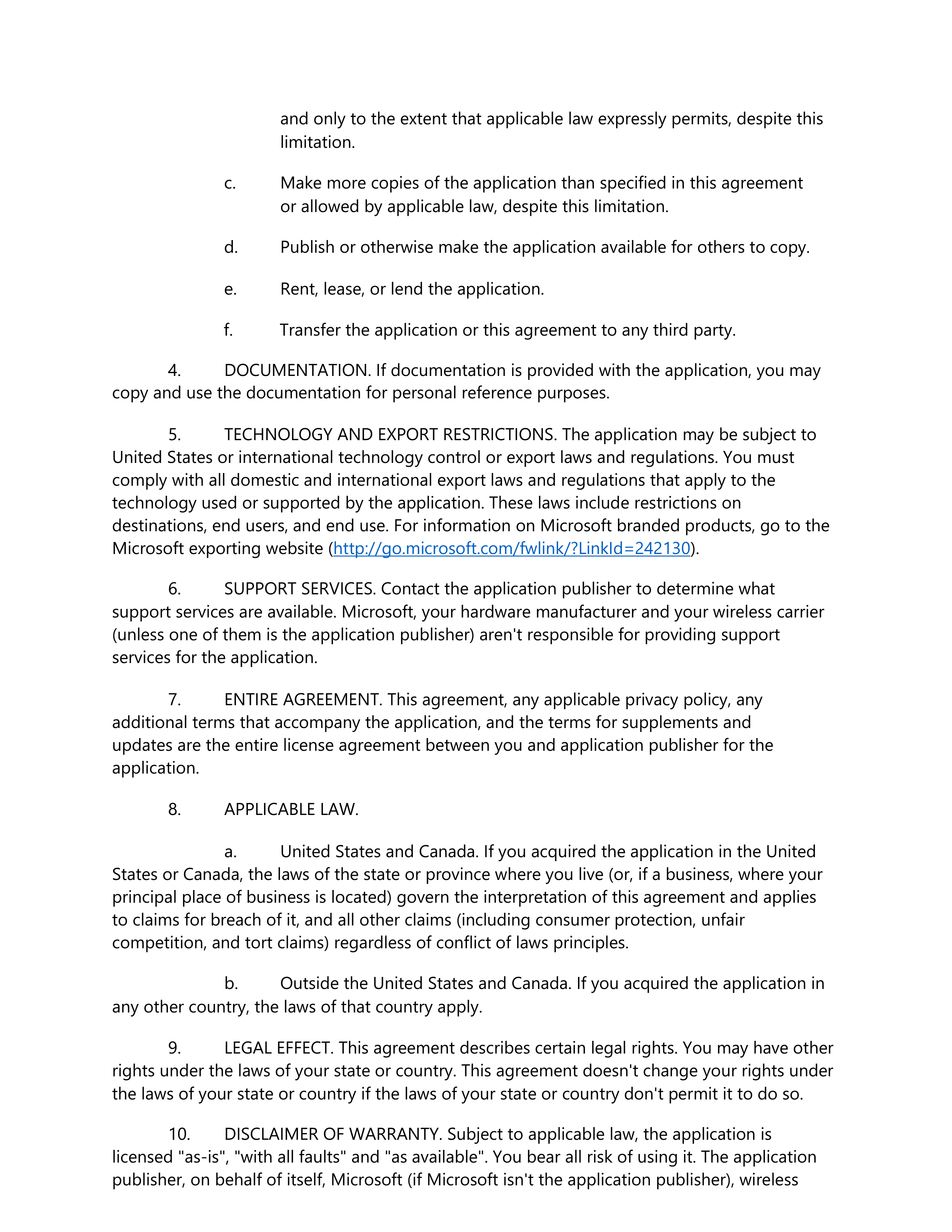Microsoft App Developer Agreement — page 46
