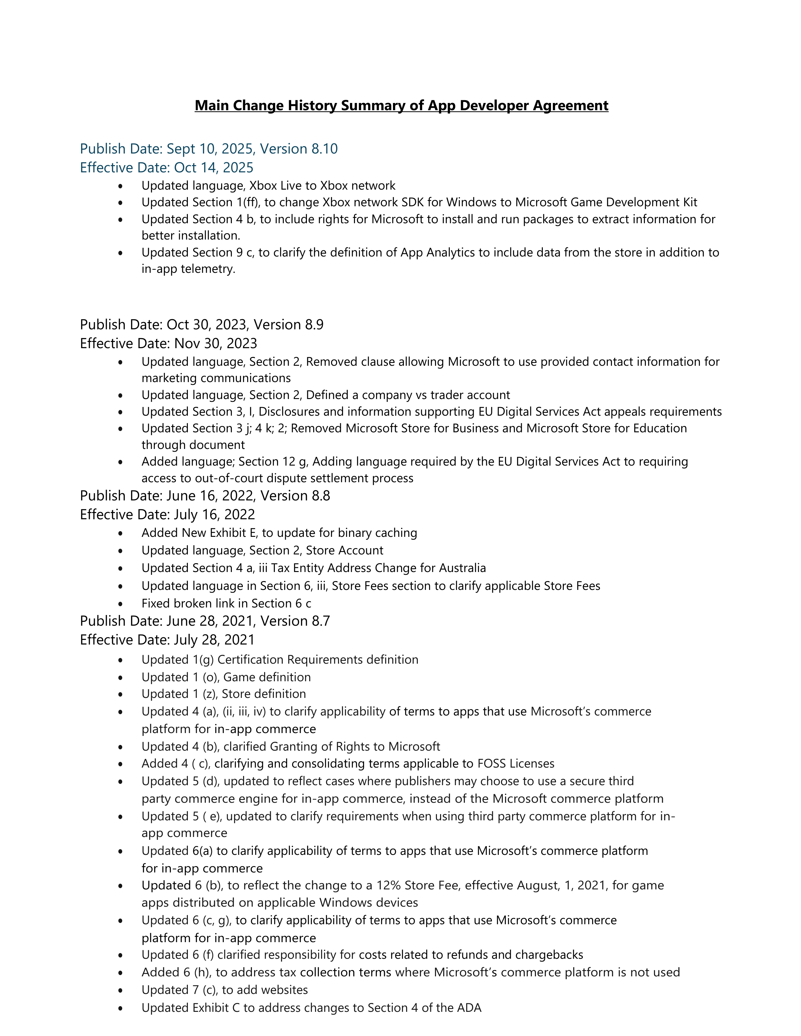 Microsoft App Developer Agreement — page 48