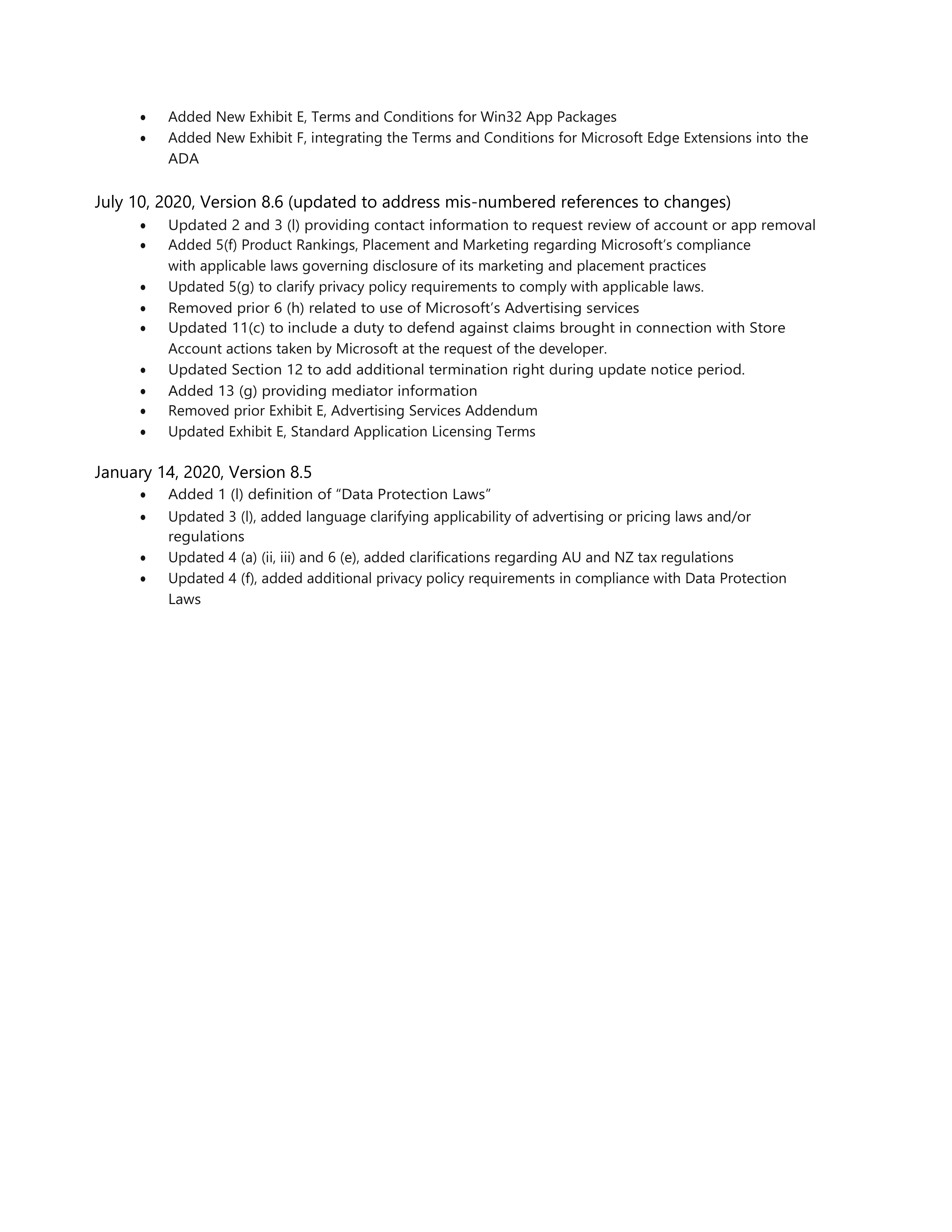 Microsoft App Developer Agreement — page 49