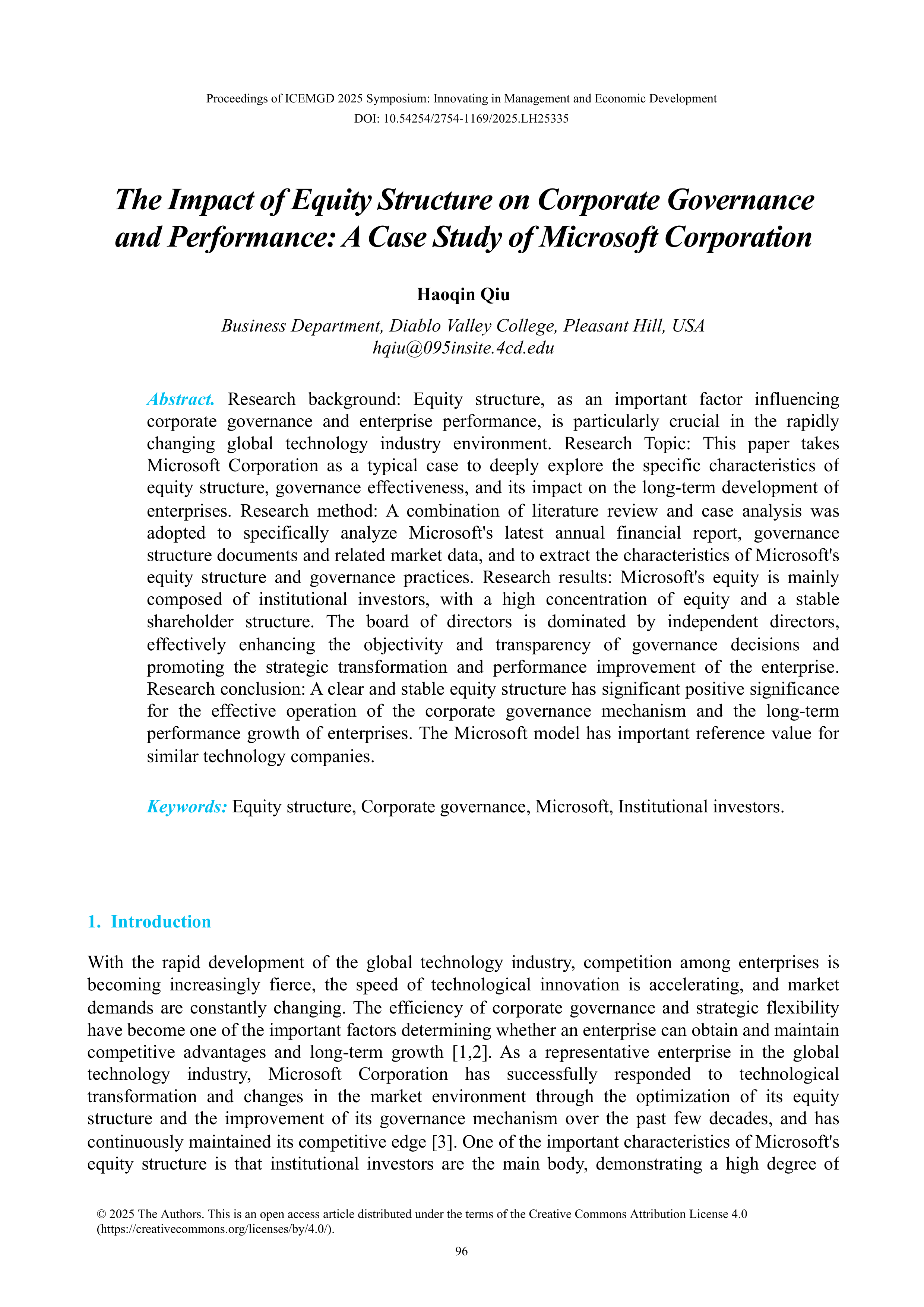 Microsoft Case Study — page 1