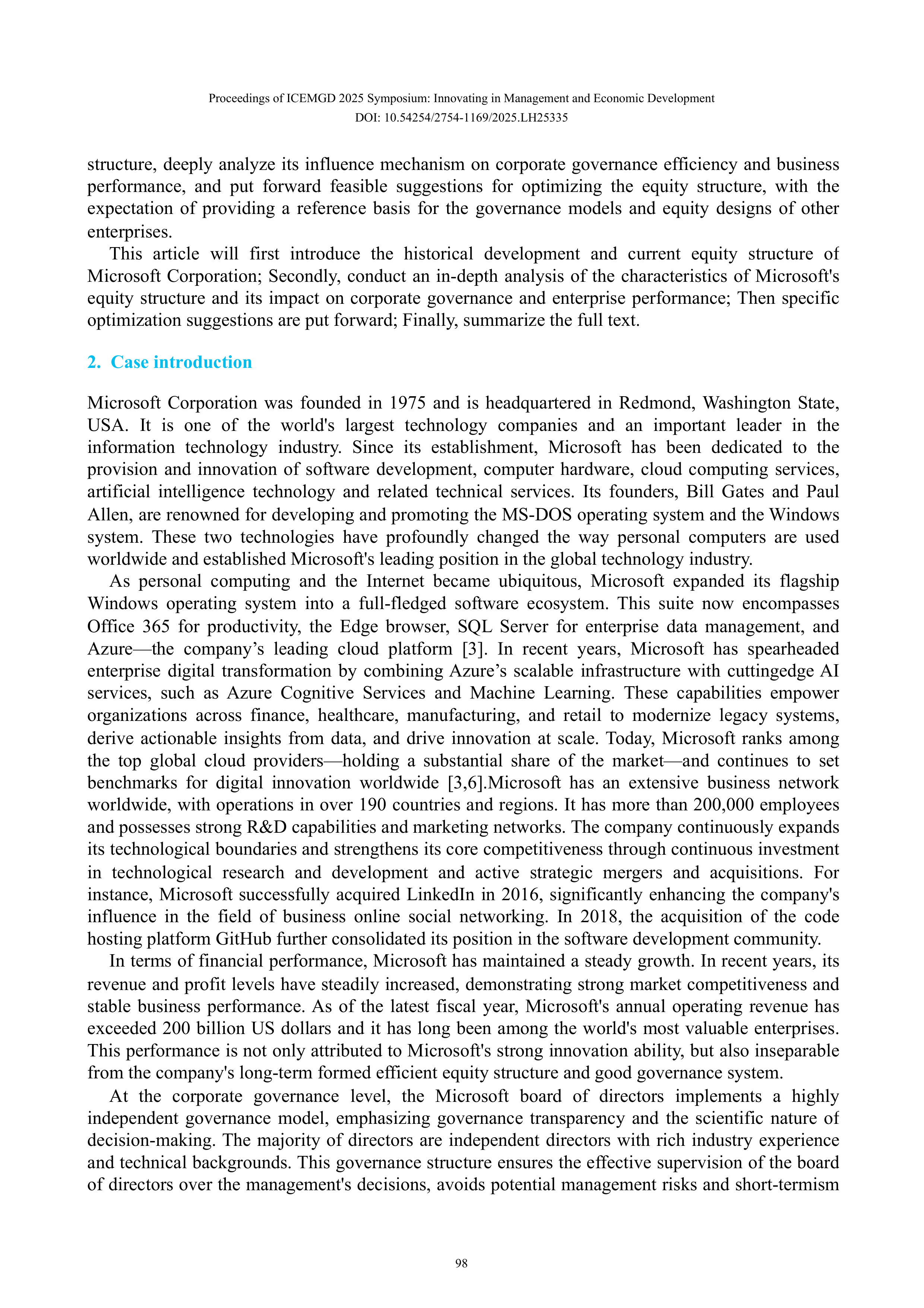 Microsoft Case Study — page 3