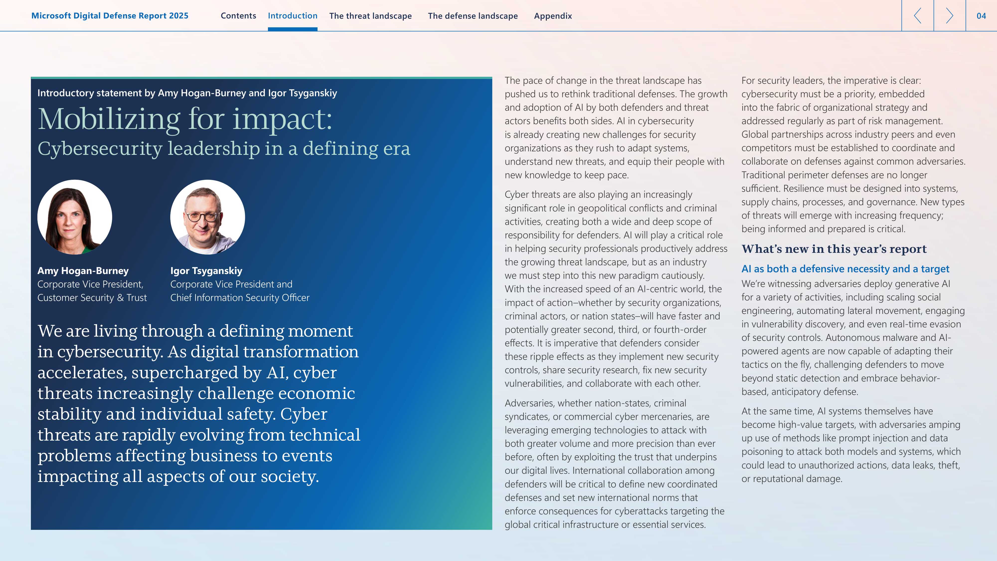 Microsoft Digital Defense Report — page 4