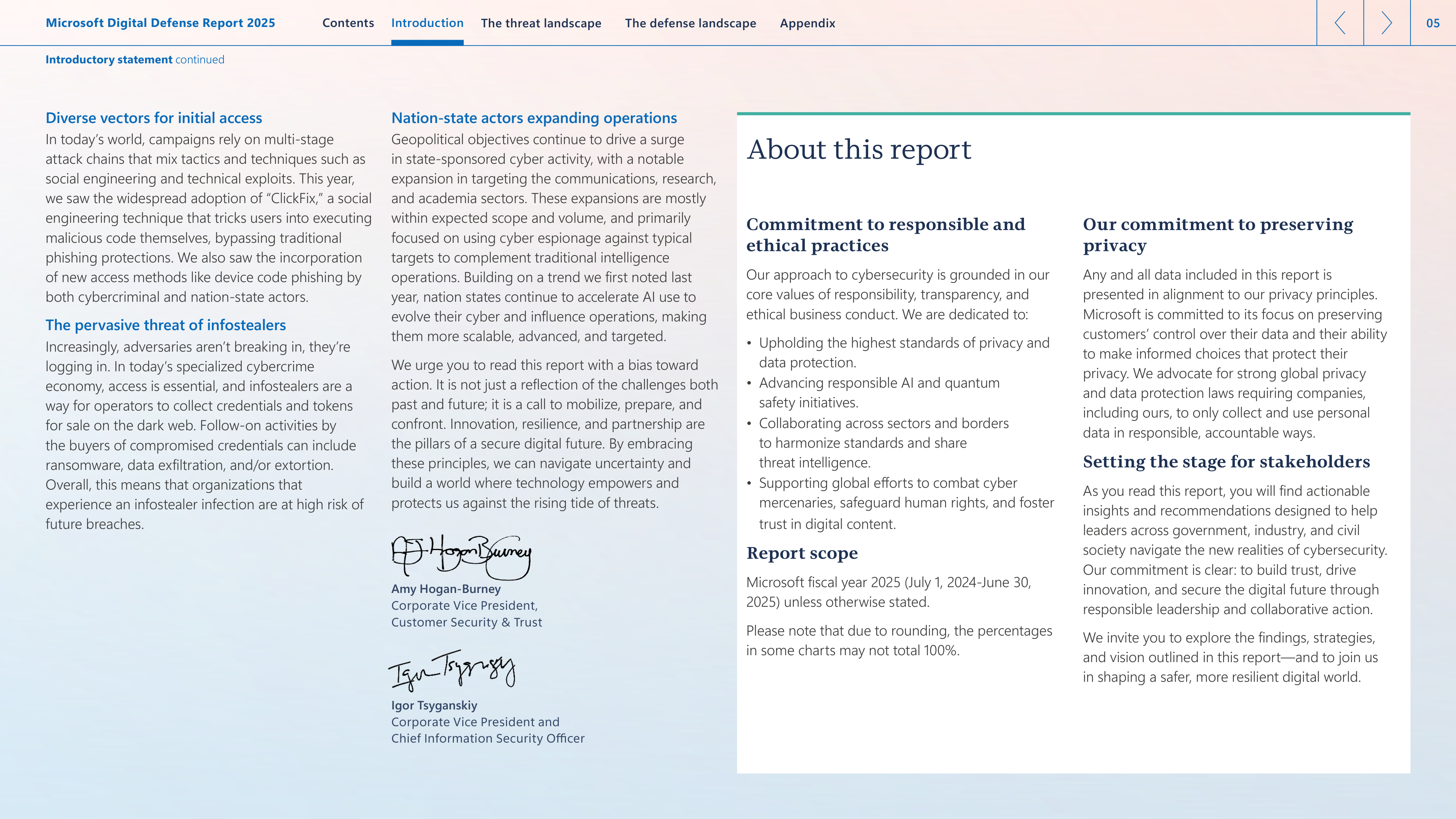 Microsoft Digital Defense Report — page 5