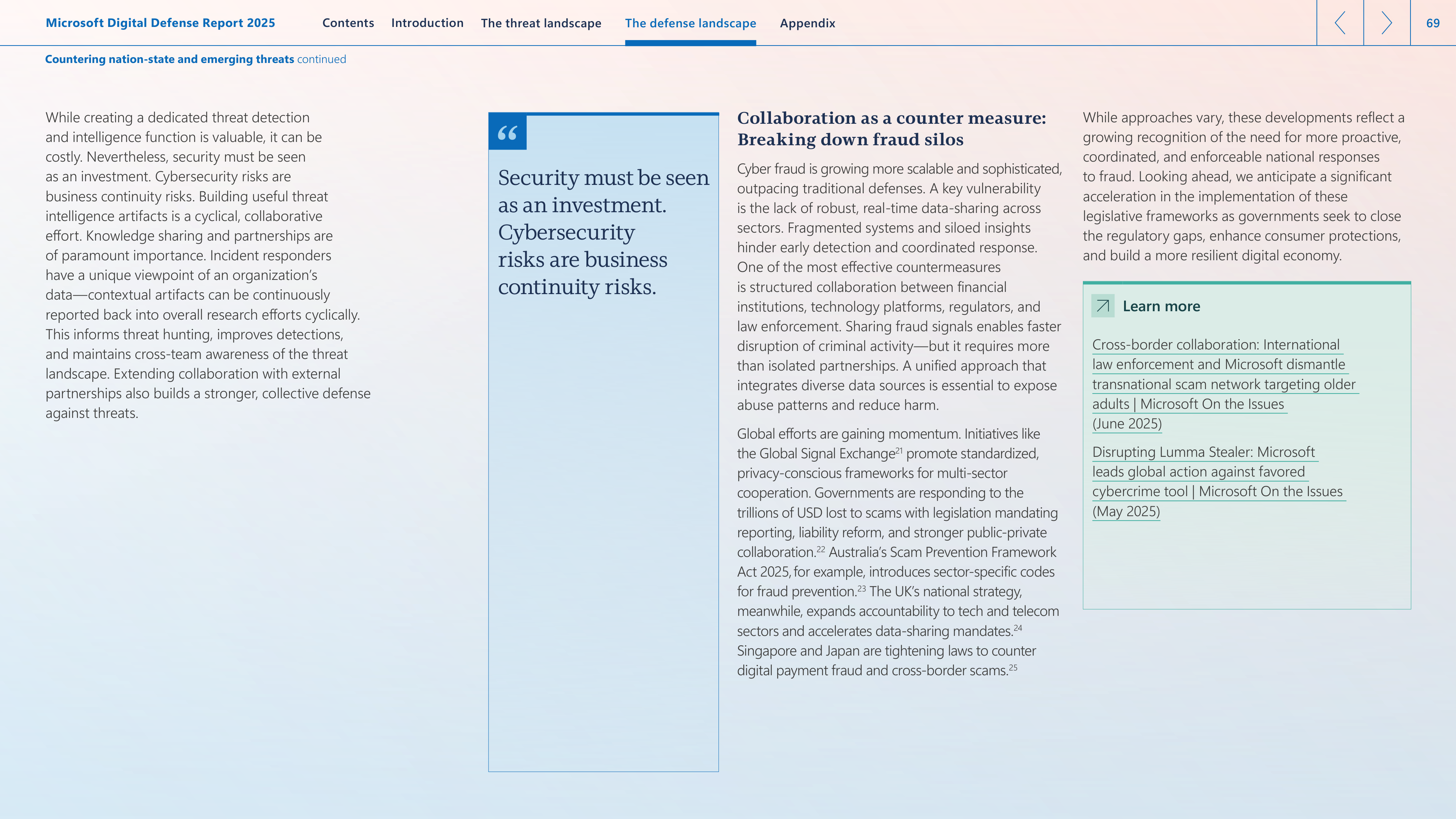 Microsoft Digital Defense Report — page 69