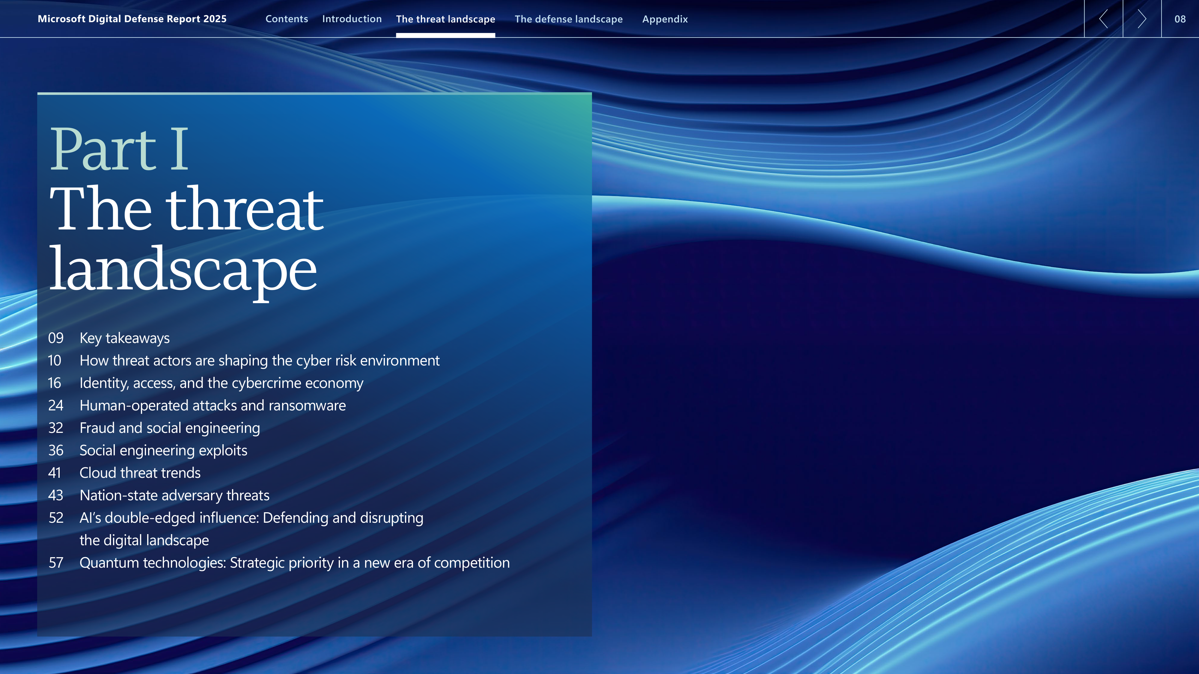 Microsoft Digital Defense Report — page 8