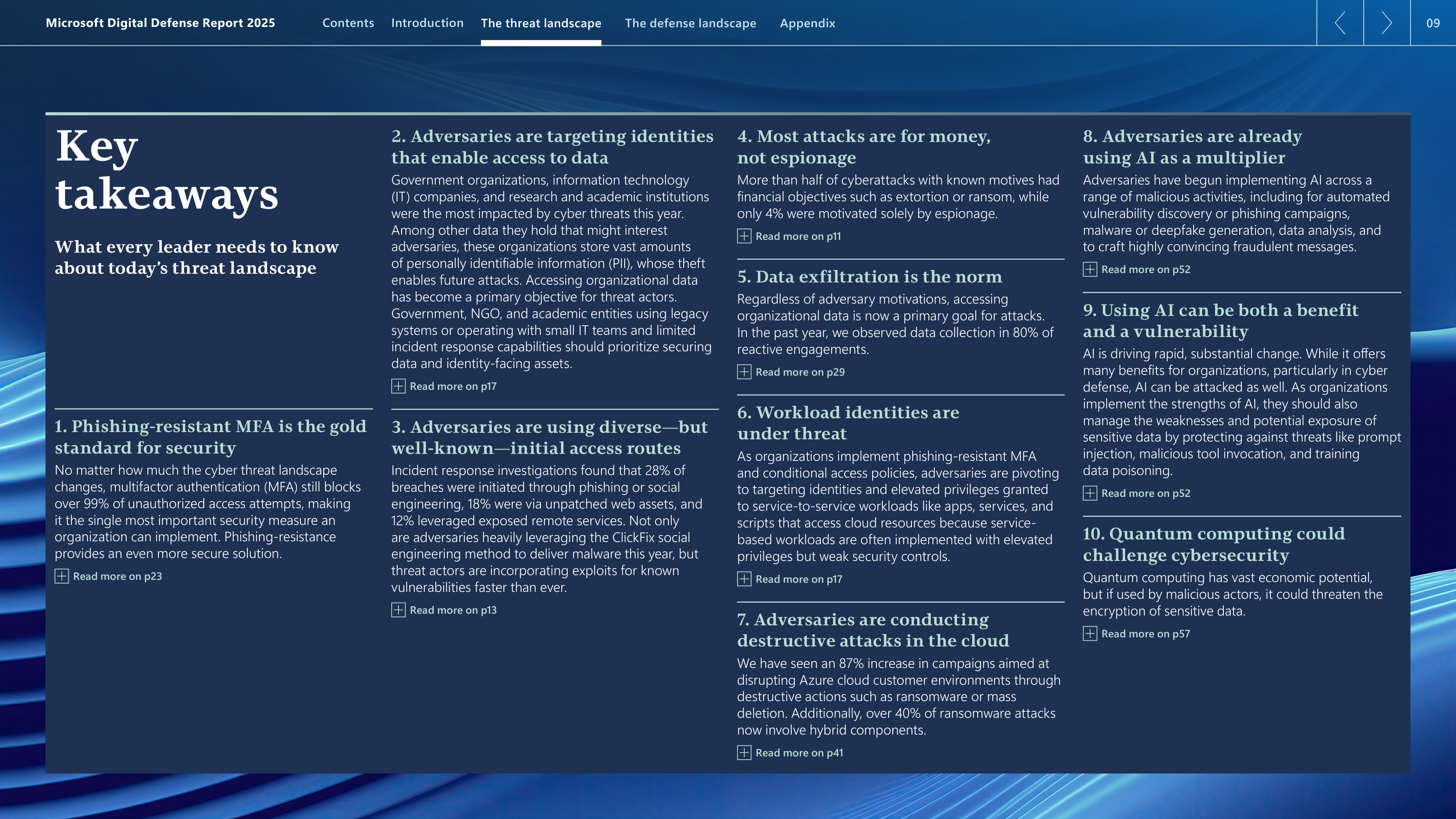 Microsoft Digital Defense Report — page 9