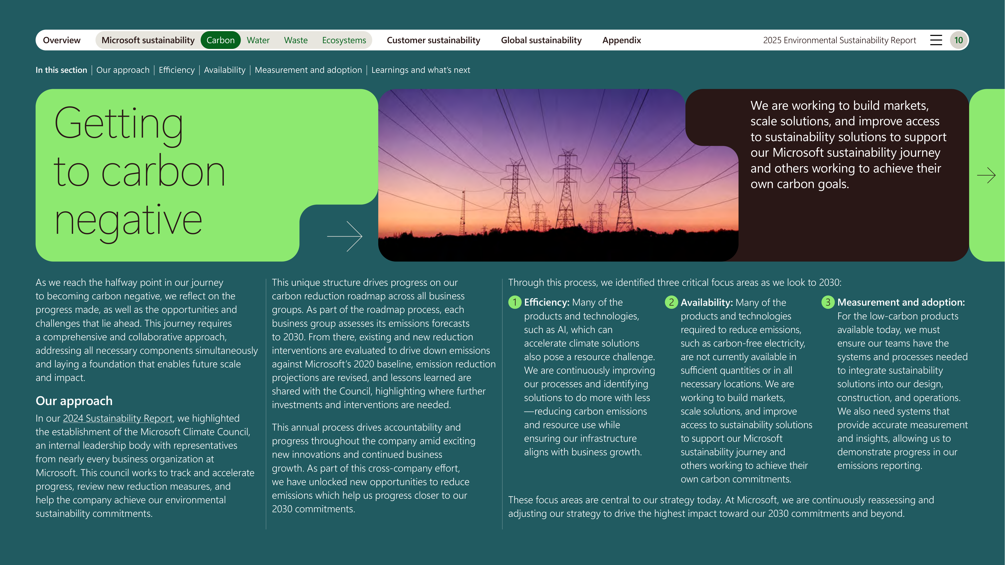 Microsoft Environmental Sustainability Report — page 10