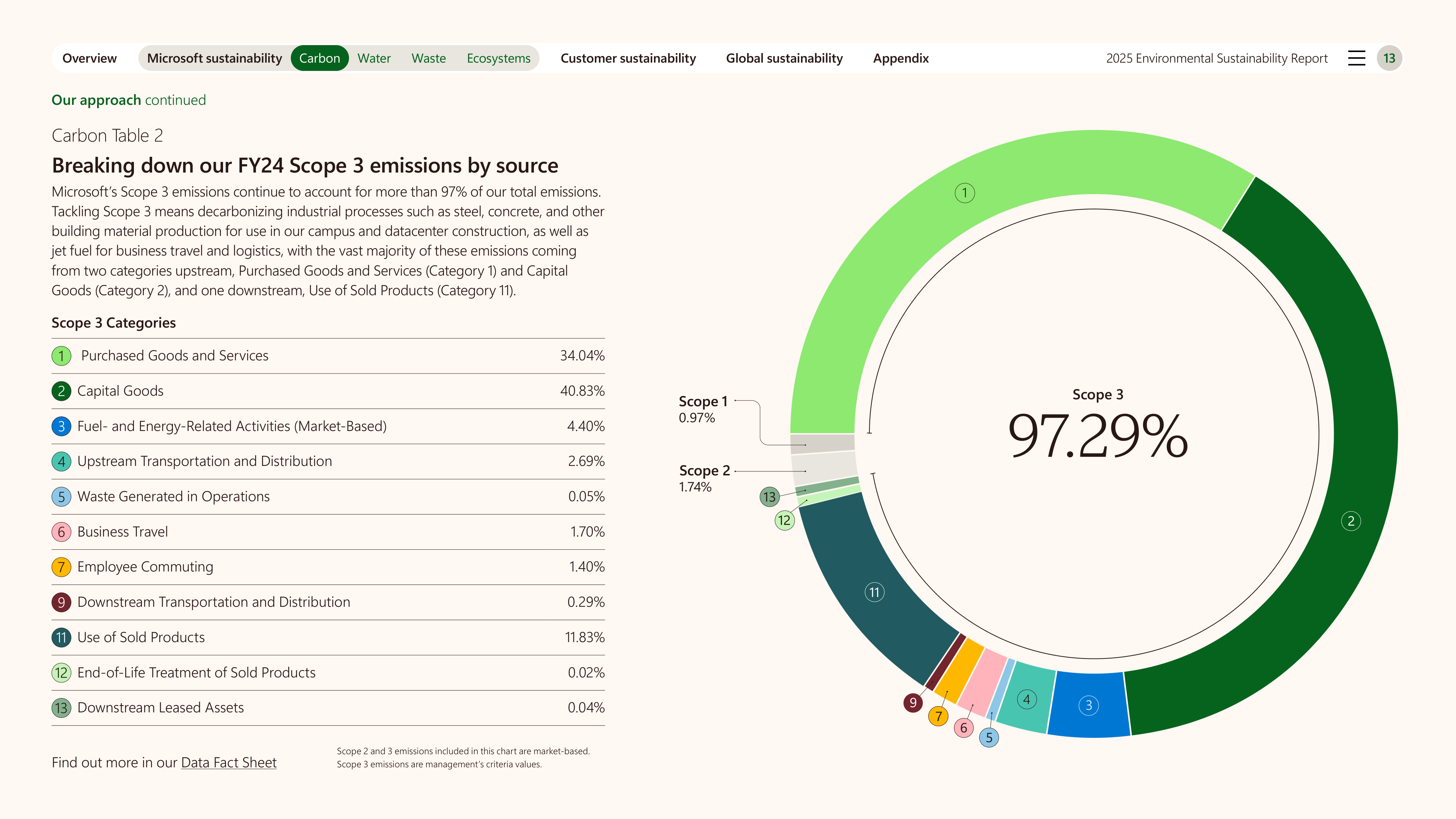 Microsoft Environmental Sustainability Report — page 13