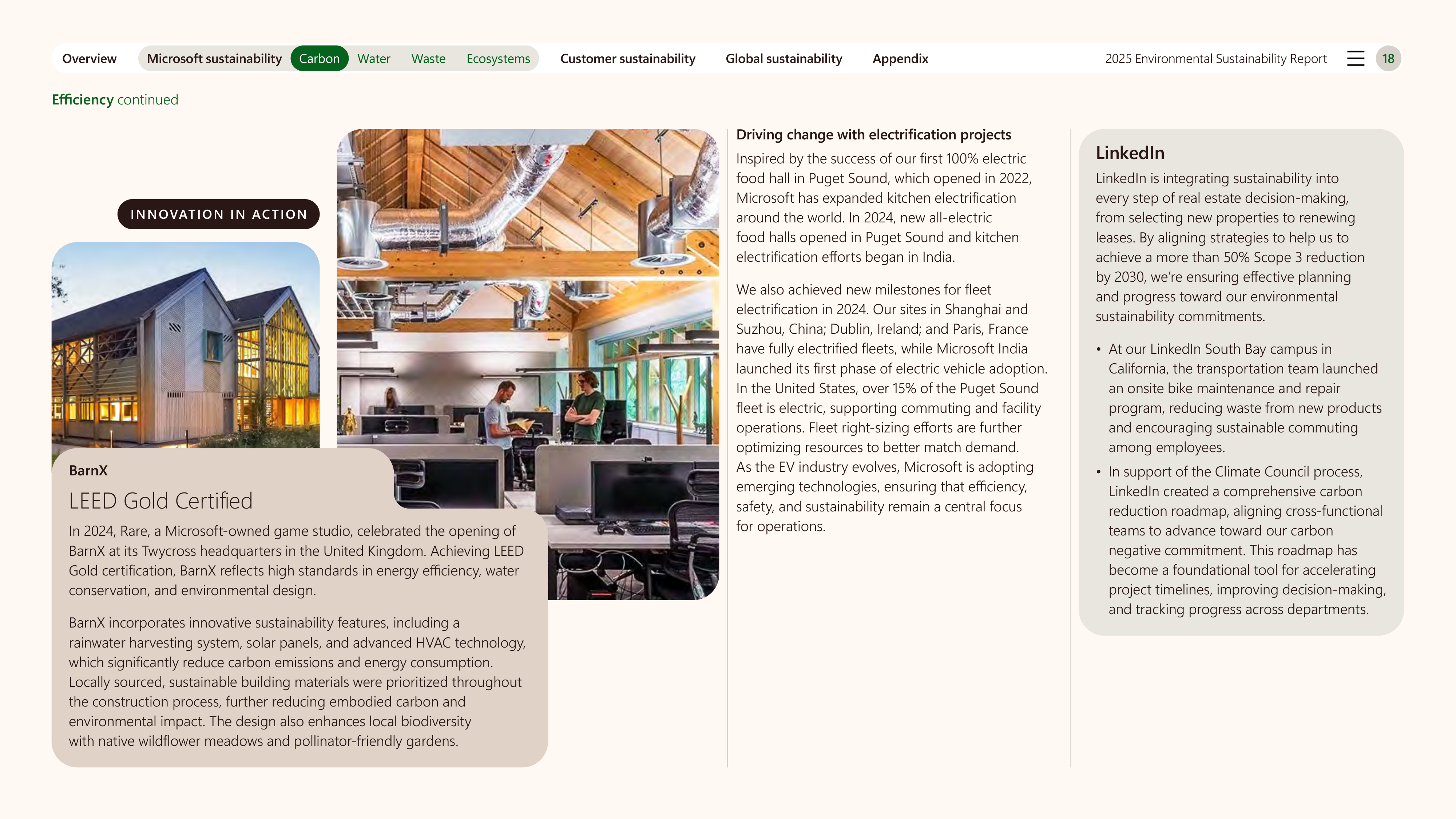 Microsoft Environmental Sustainability Report — page 18
