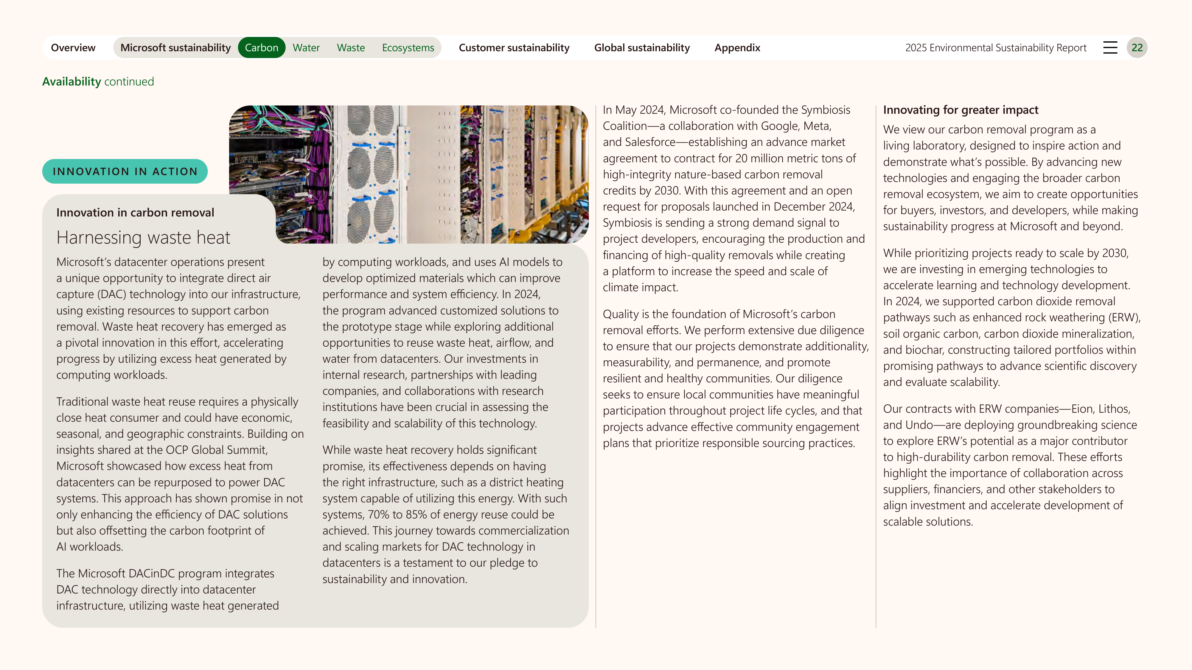 Microsoft Environmental Sustainability Report — page 22