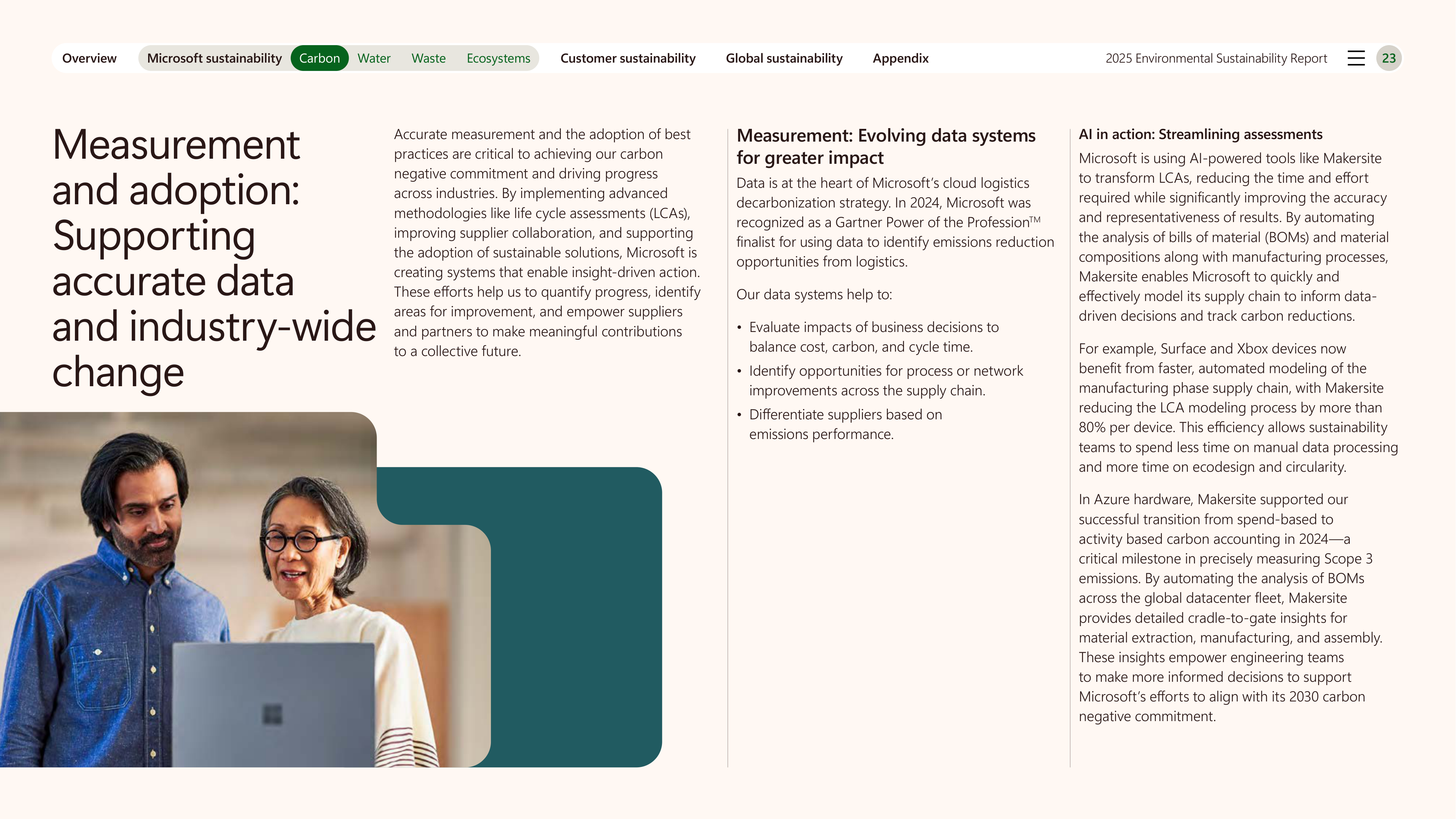Microsoft Environmental Sustainability Report — page 23