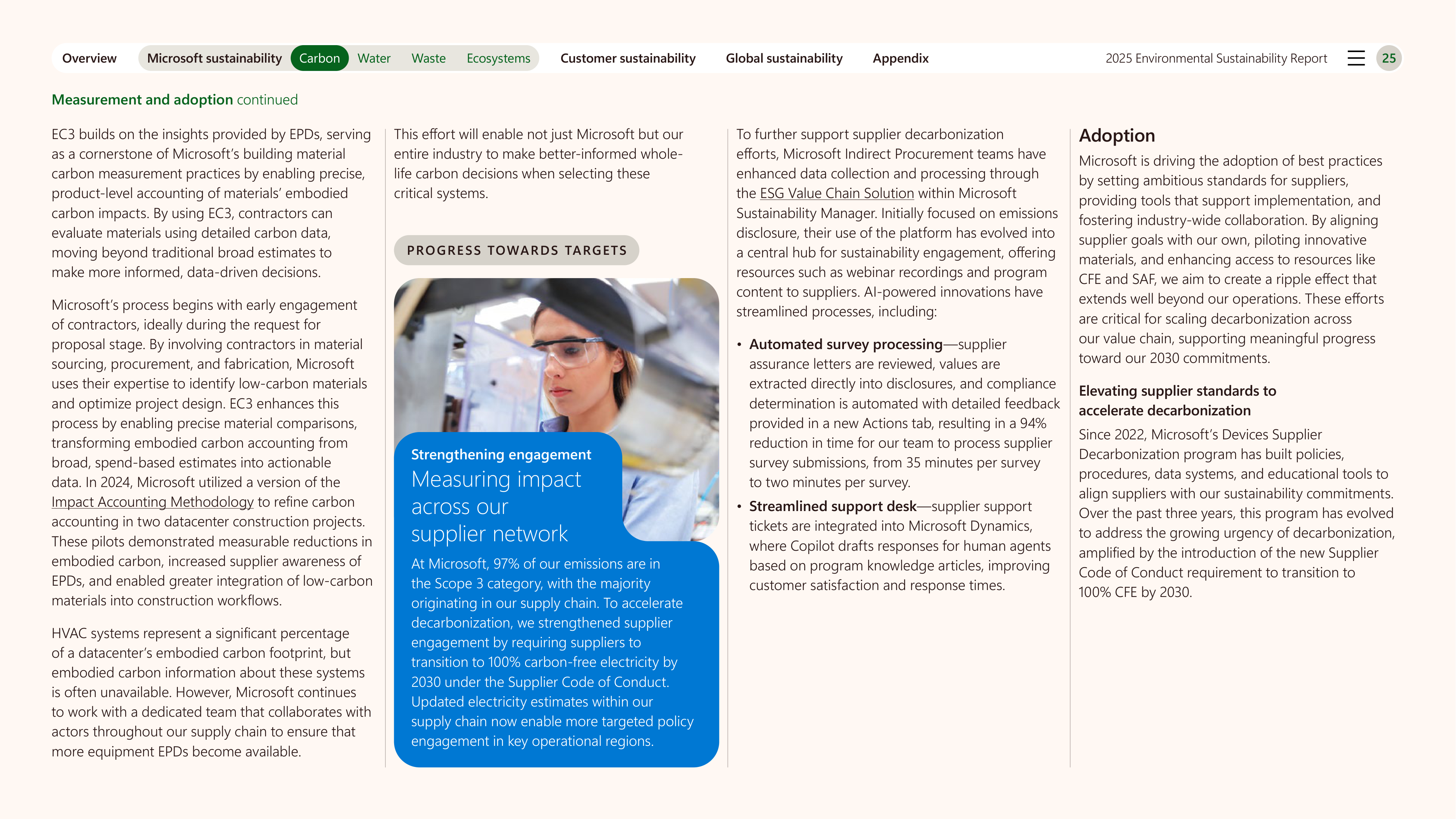 Microsoft Environmental Sustainability Report — page 25