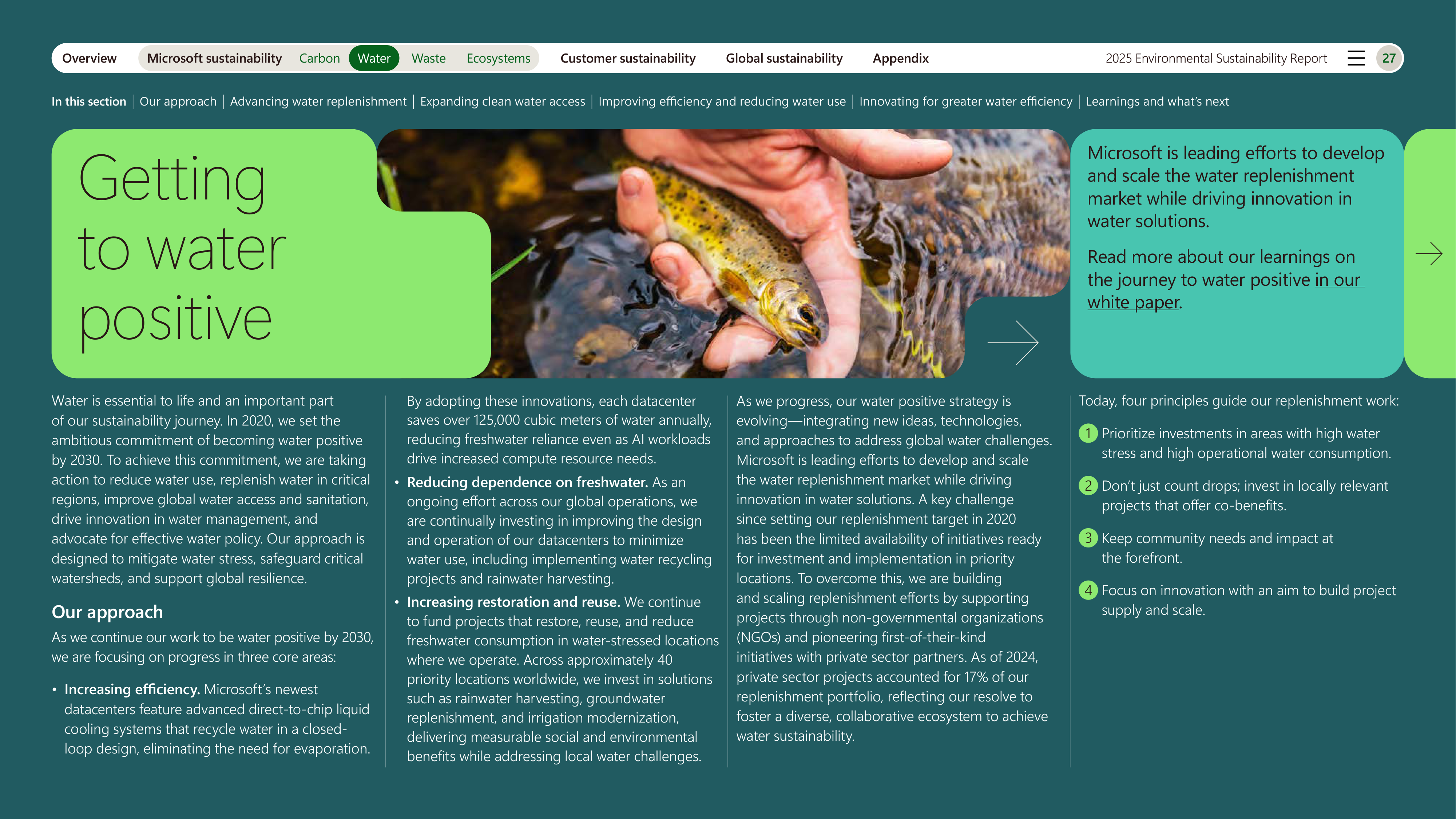 Microsoft Environmental Sustainability Report — page 27