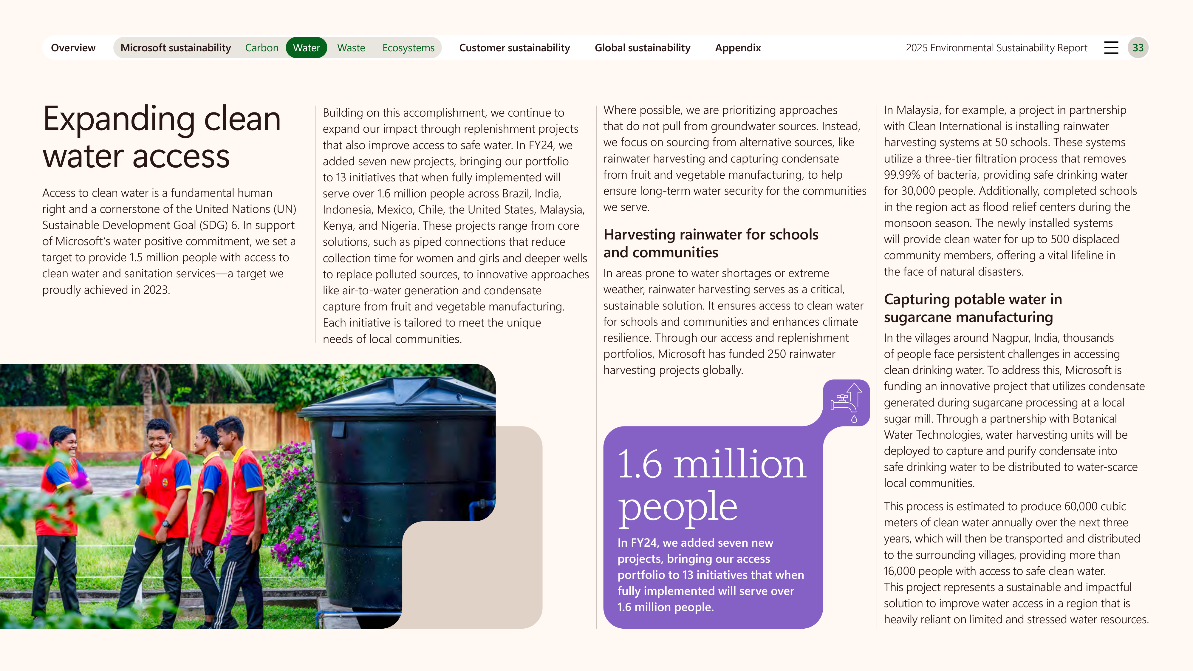Microsoft Environmental Sustainability Report — page 33