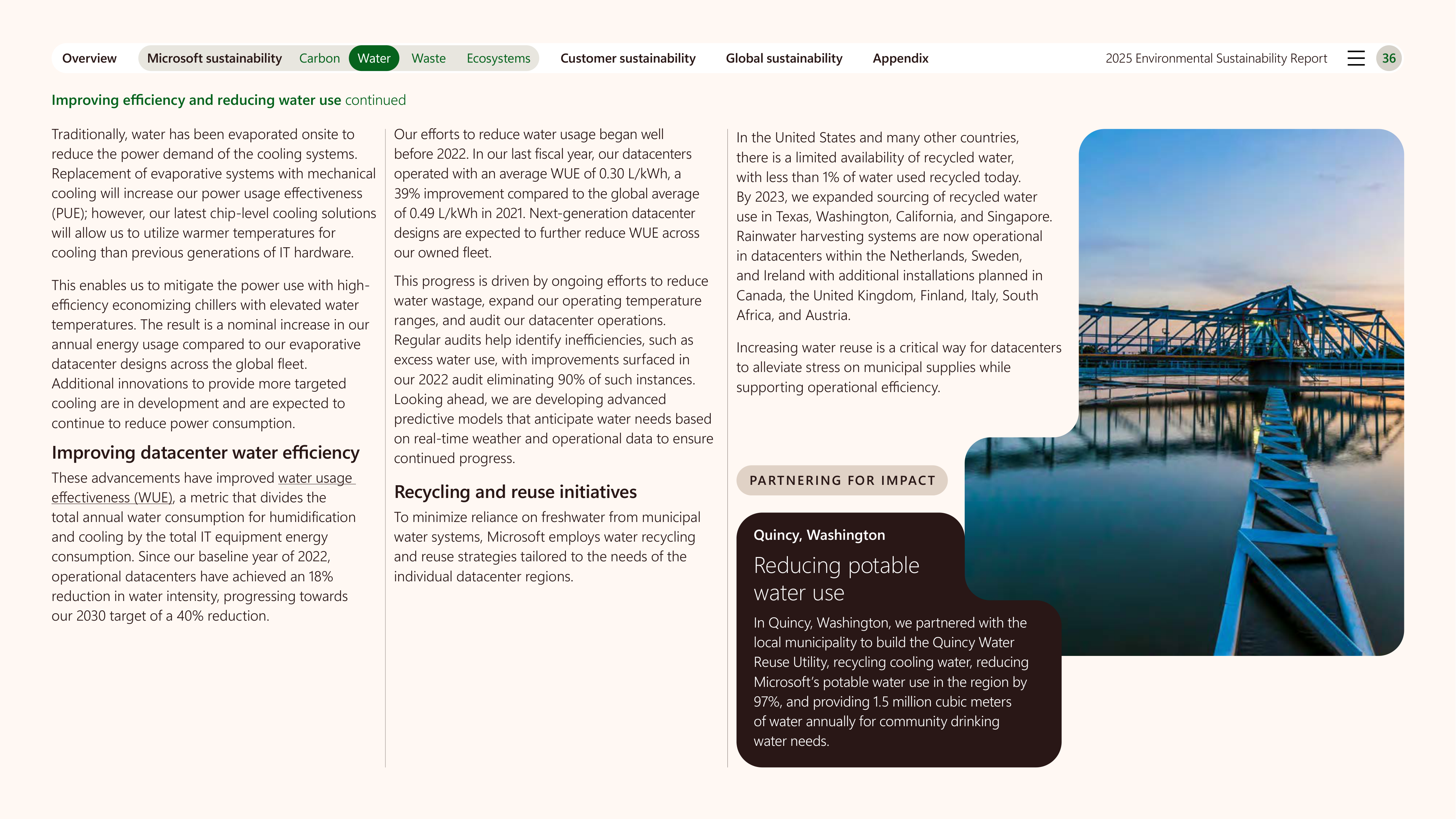Microsoft Environmental Sustainability Report — page 36