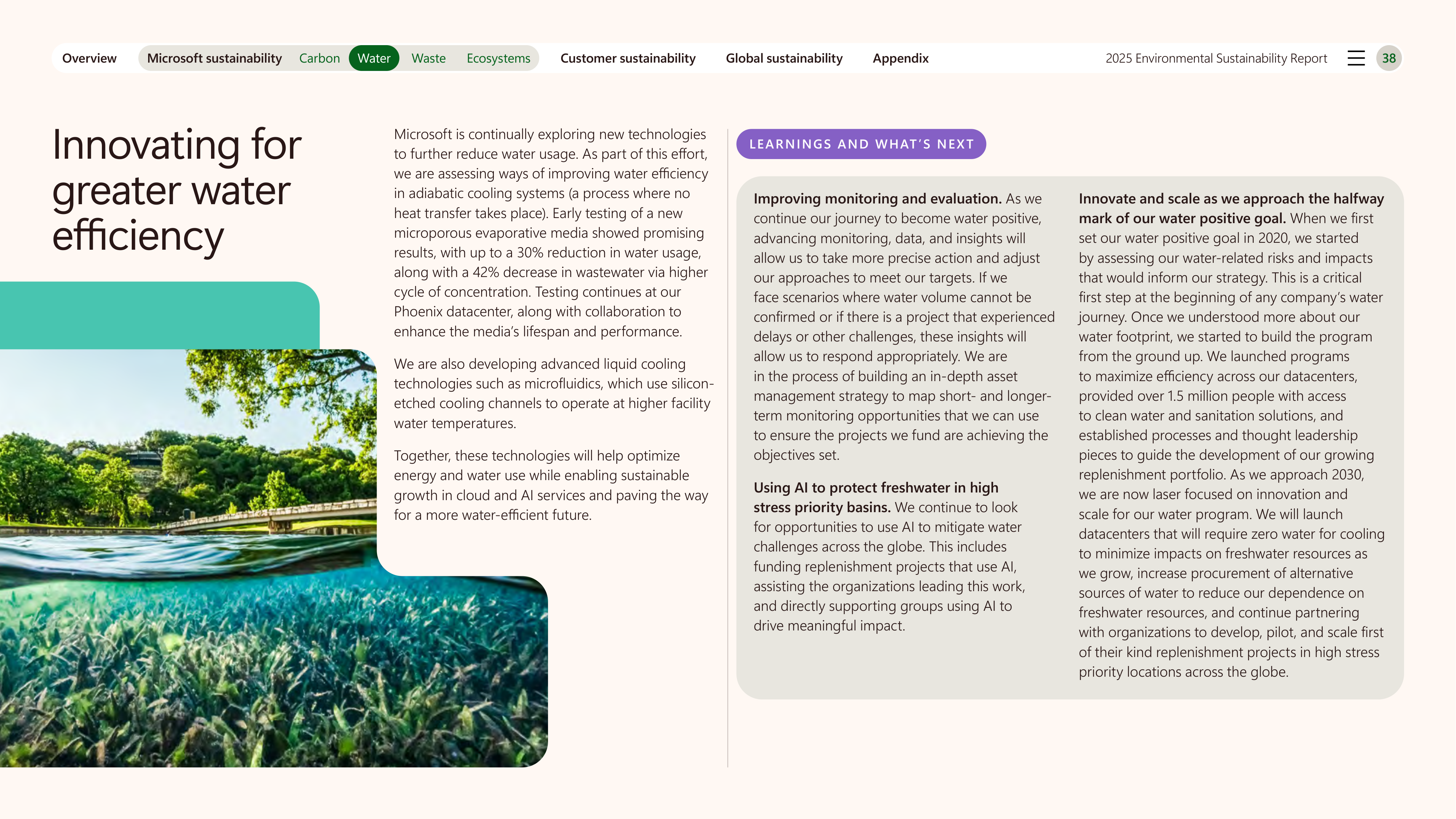 Microsoft Environmental Sustainability Report — page 38