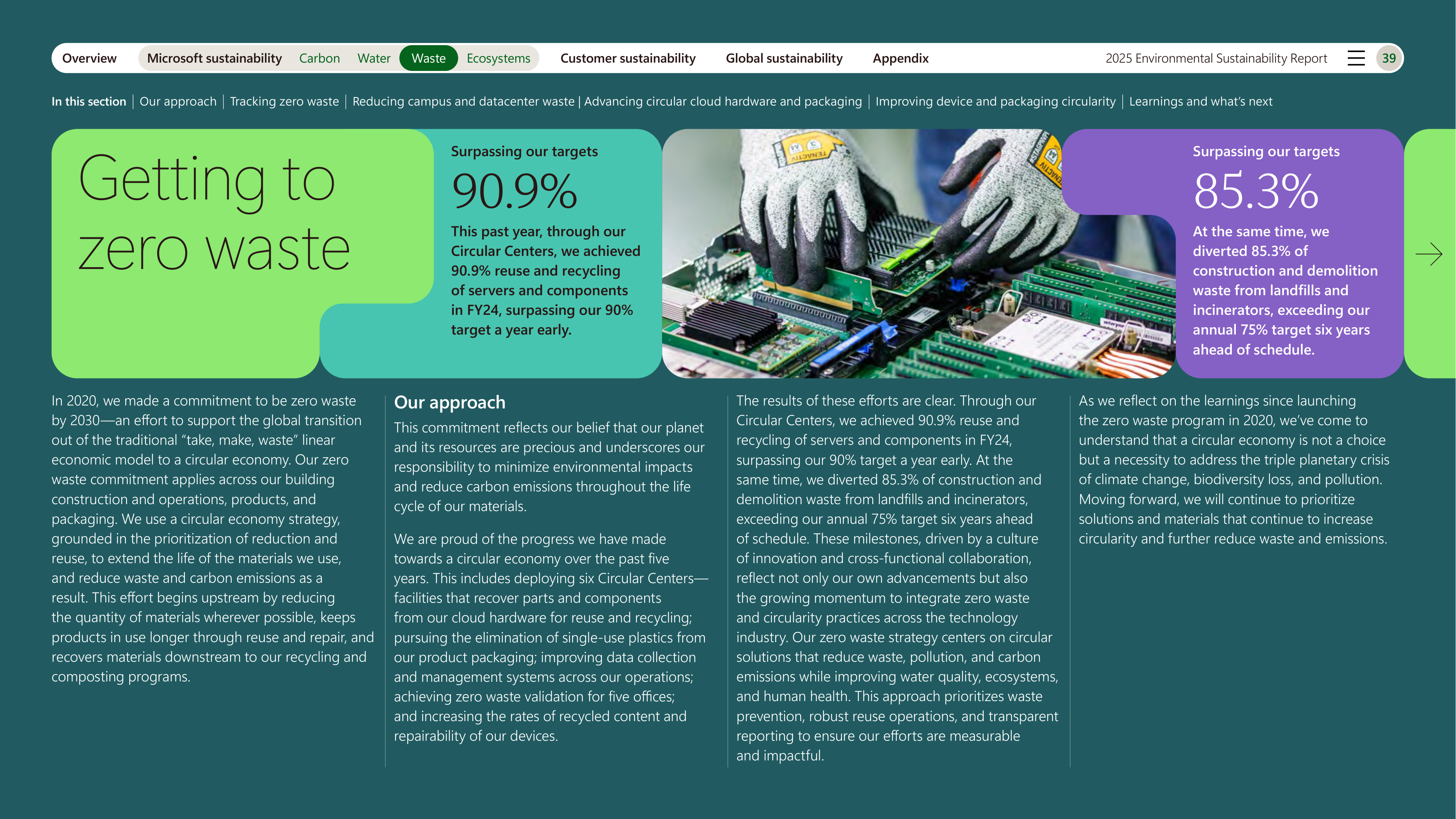 Microsoft Environmental Sustainability Report — page 39