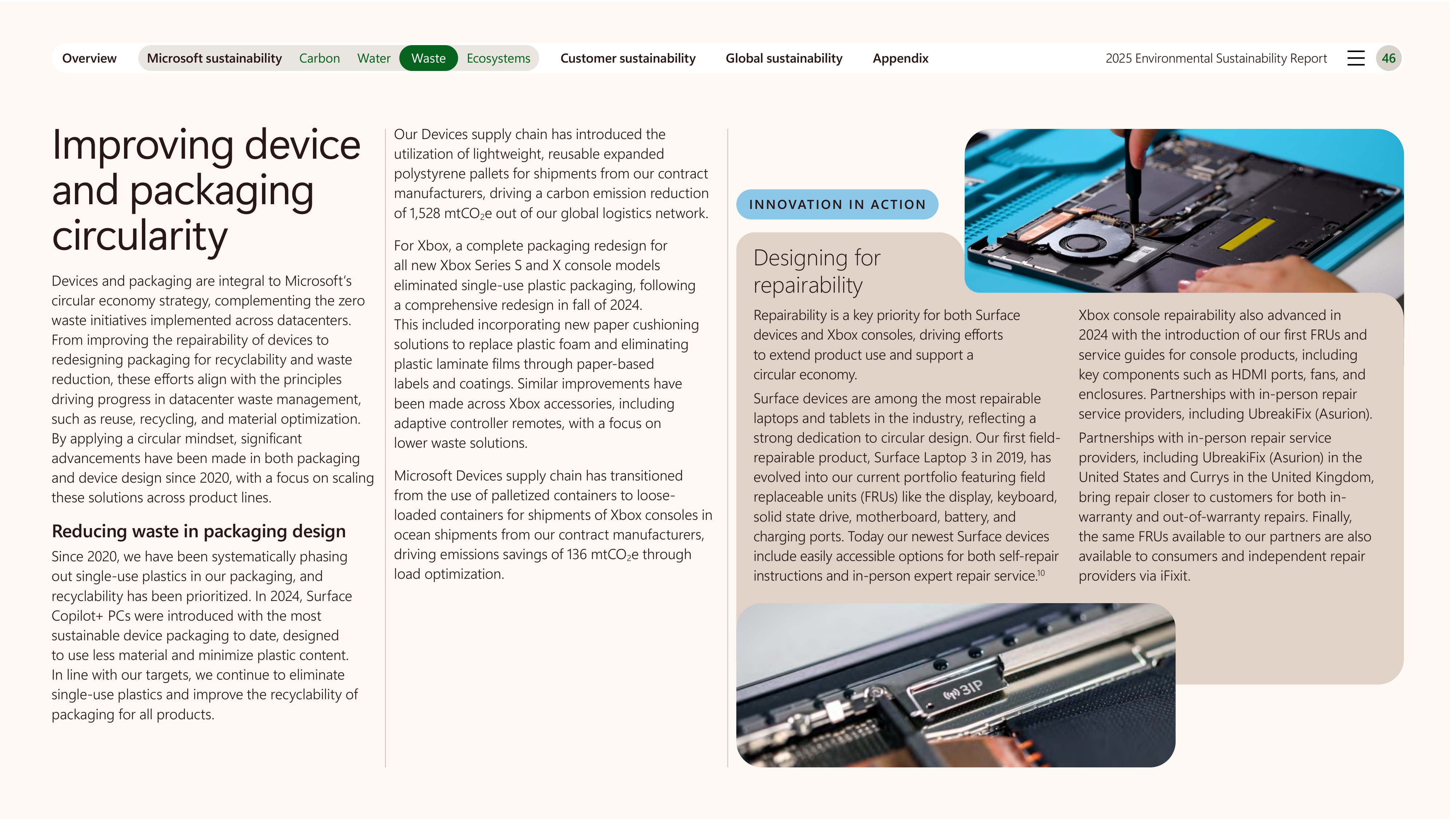 Microsoft Environmental Sustainability Report — page 46
