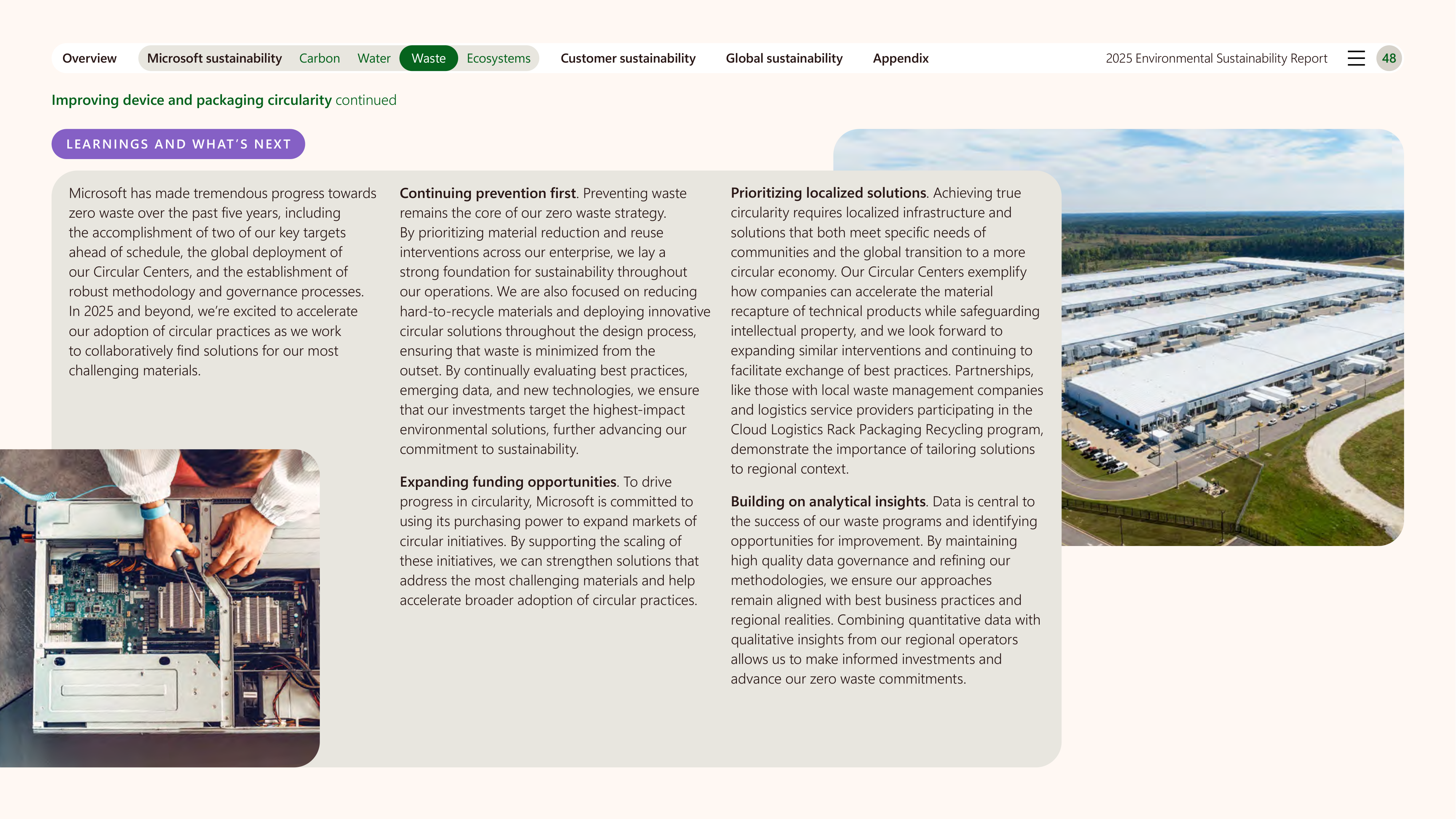 Microsoft Environmental Sustainability Report — page 48